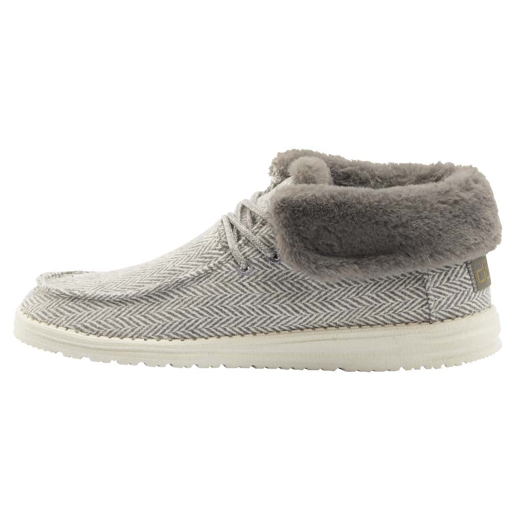 DUDE WOMEN'S BRITT HERRINGBONE GREY - 121773133