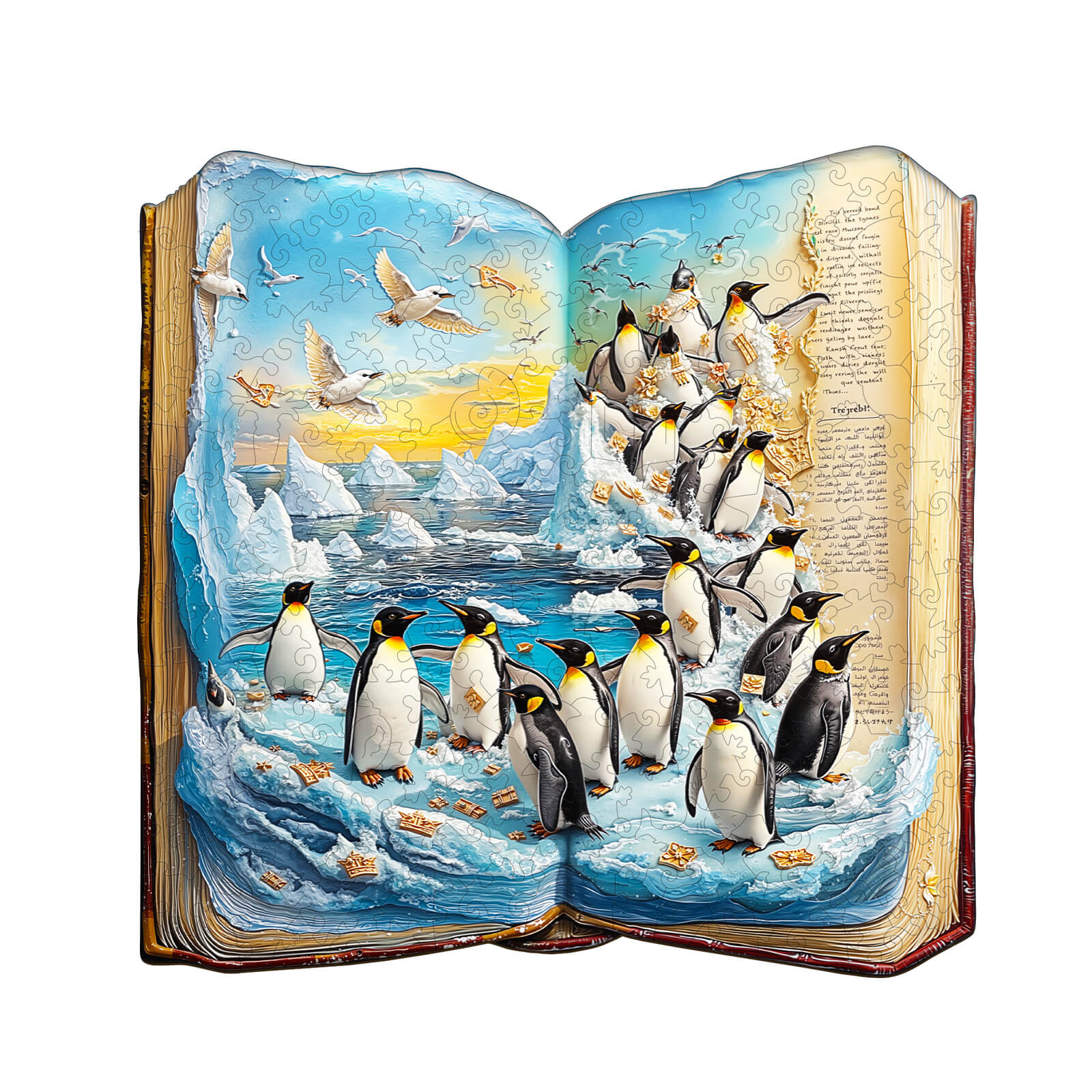 Penguin Story Wooden Jigsaw Puzzle