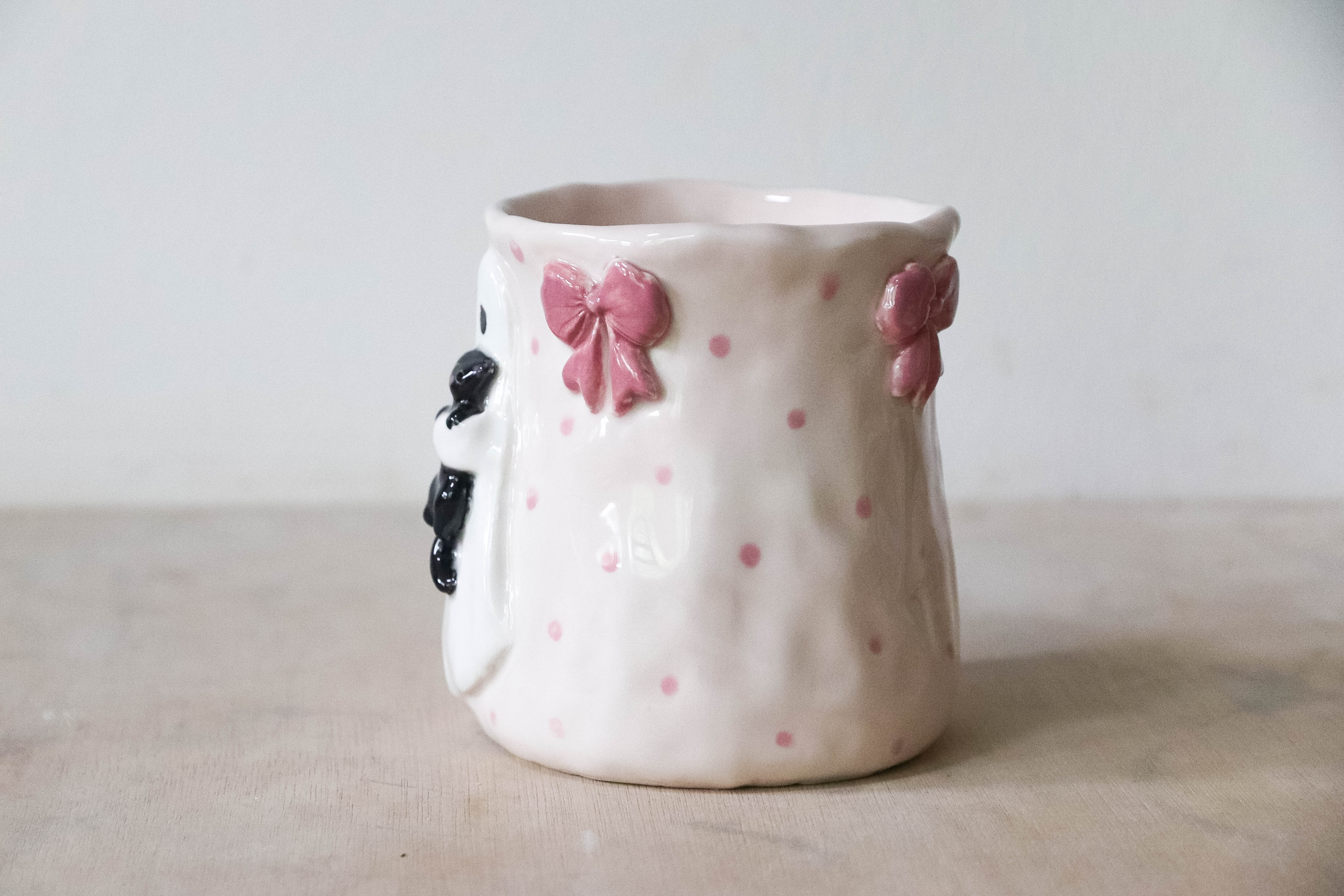 Ghost Cat Tulip Mug