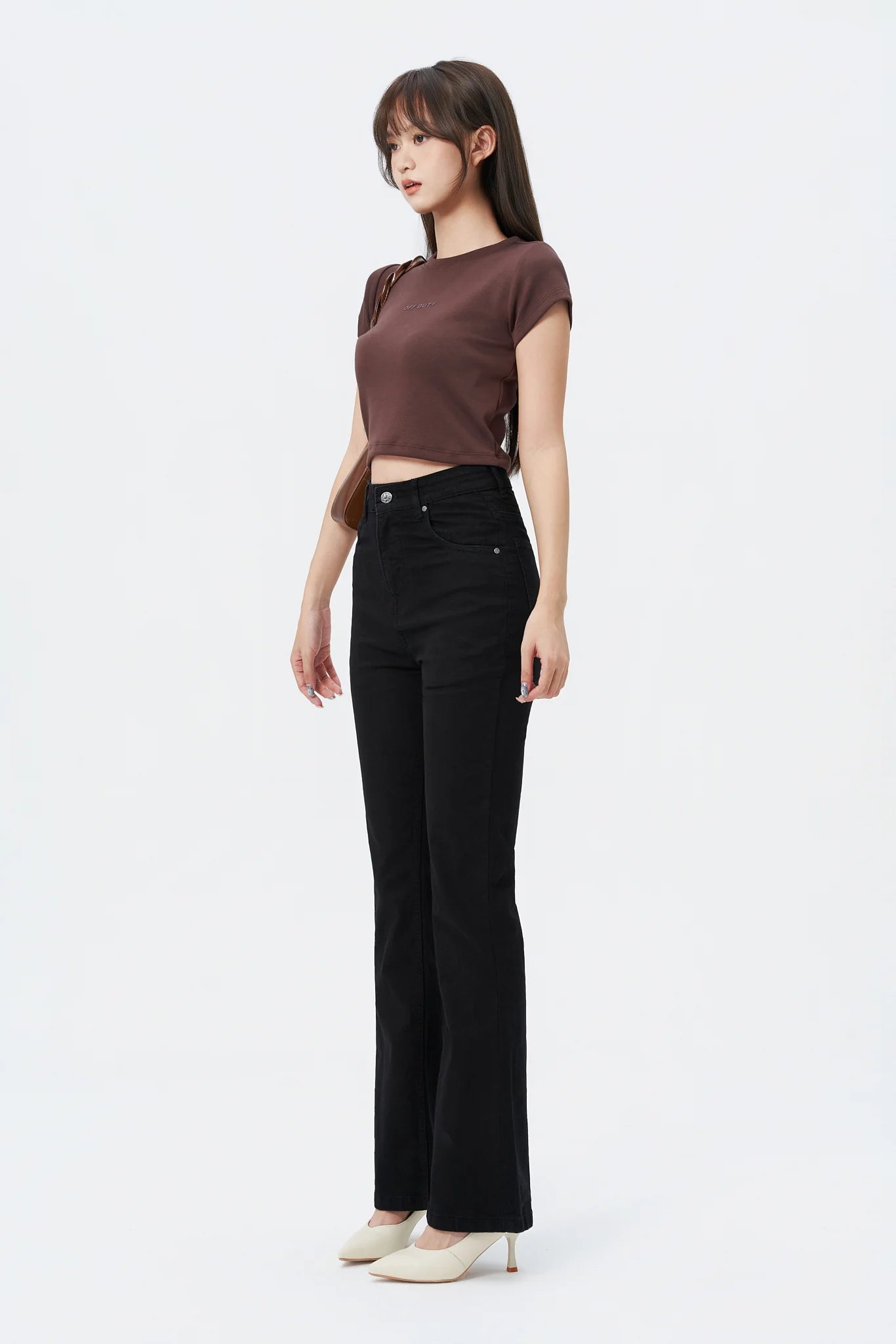 Black Bootcut Flare High Waist Jeans