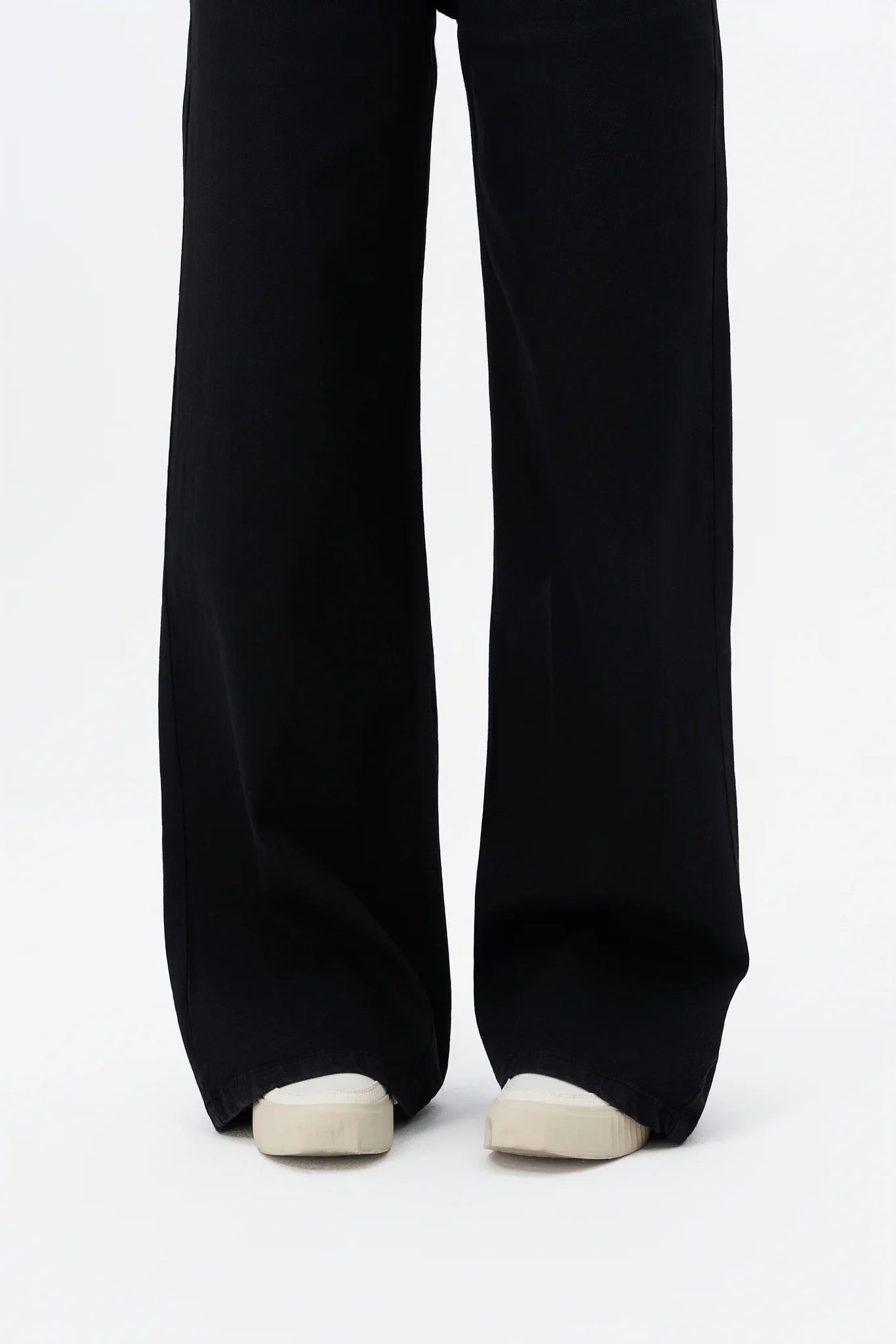 Black Plazo Fall Wide Leg High Rise Jeans