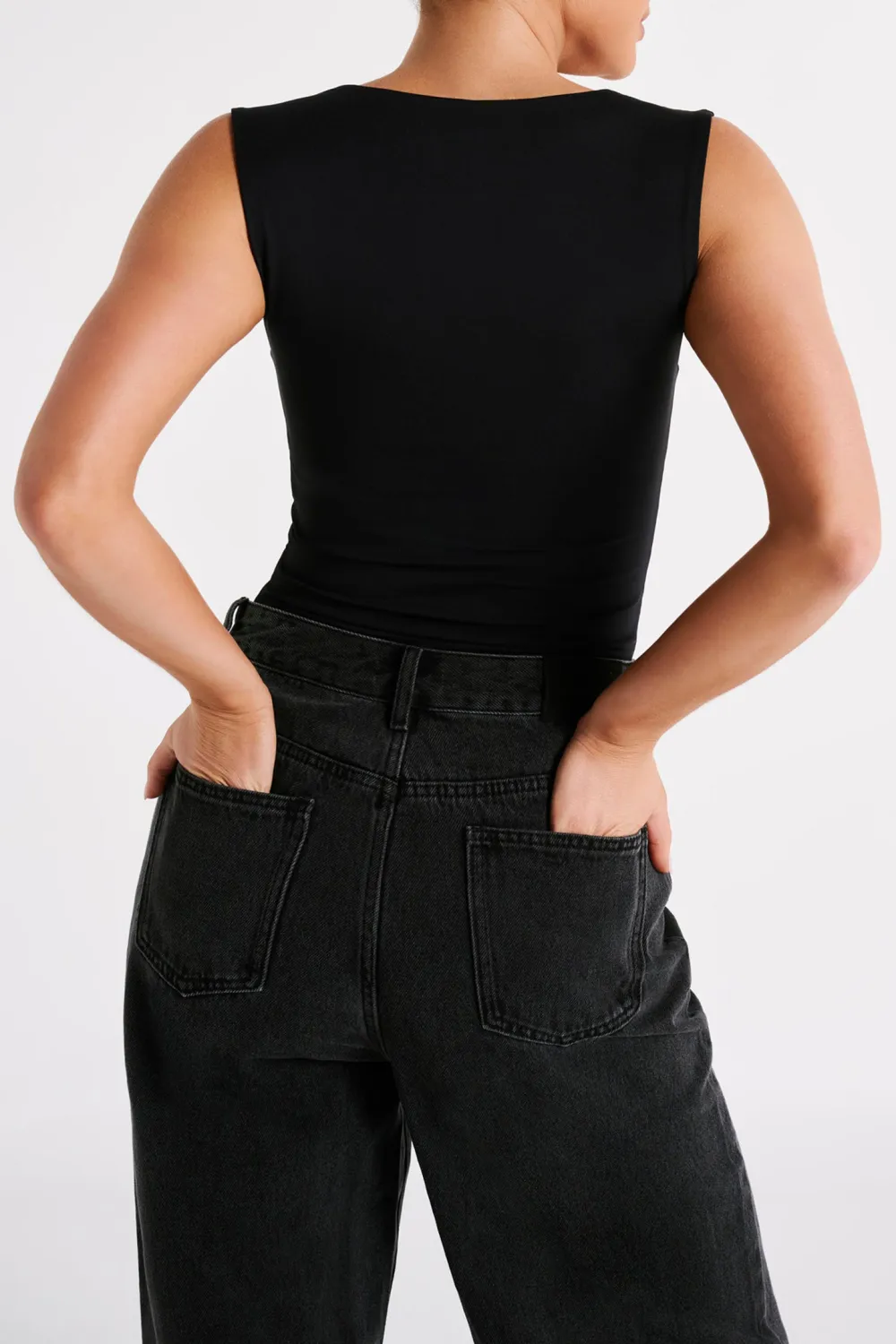 Recycled Nylon Long Line Top