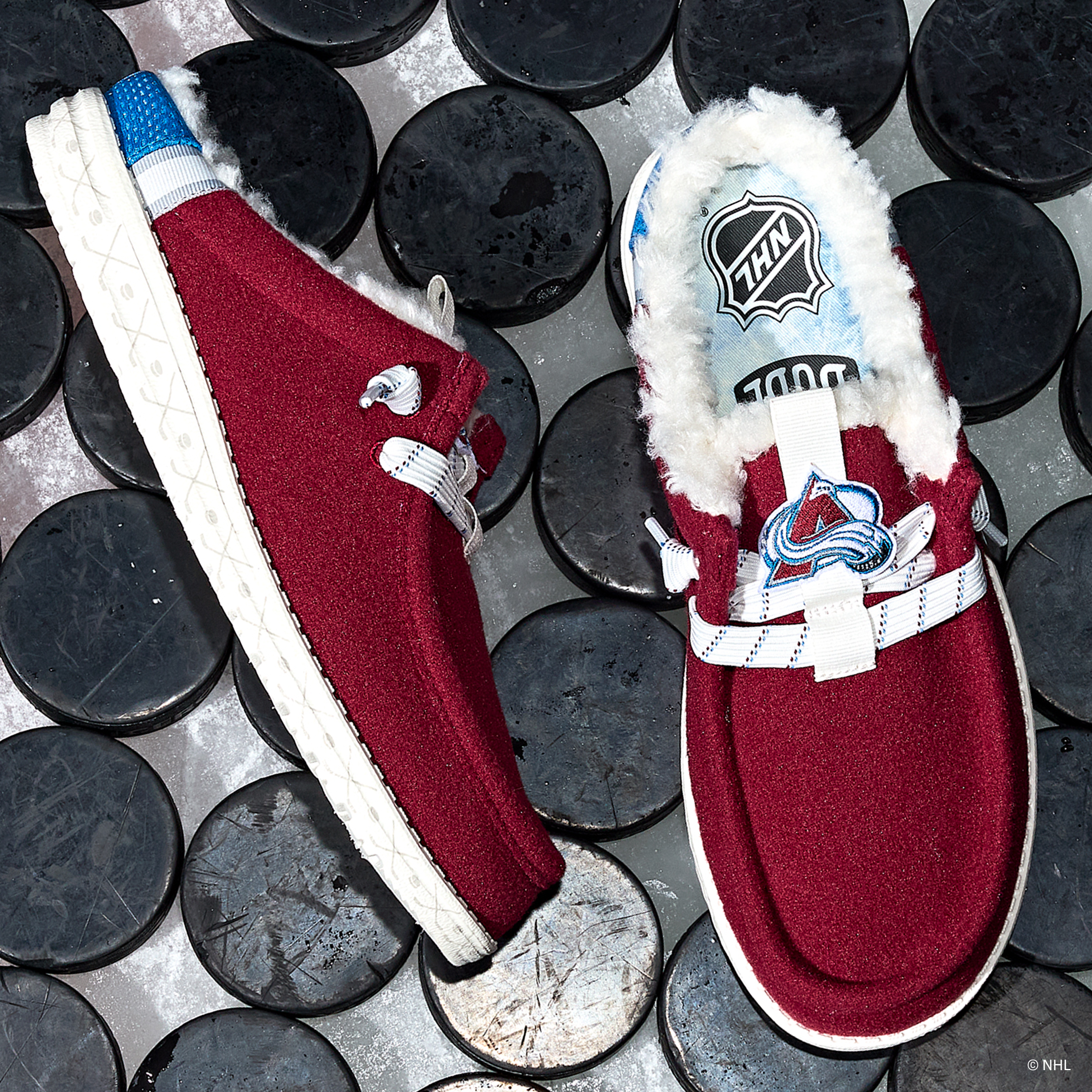 NHL® Colorado Avalanche® Wally Slip - Burgundy/Blue