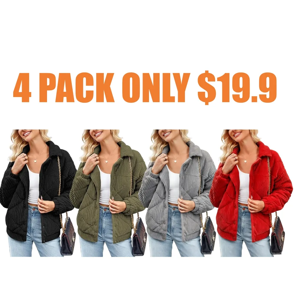 Women's Bomber Jacket With Zip Up Long Sleeve Coat