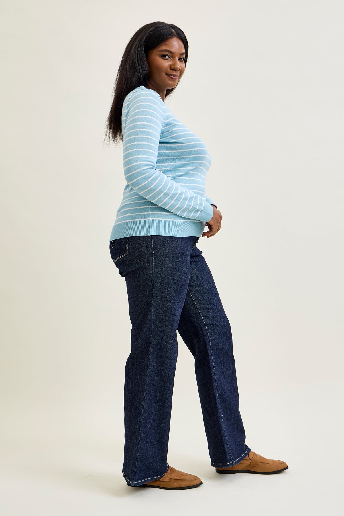 Eliana Rinse Geometric Wide Leg - PLUS