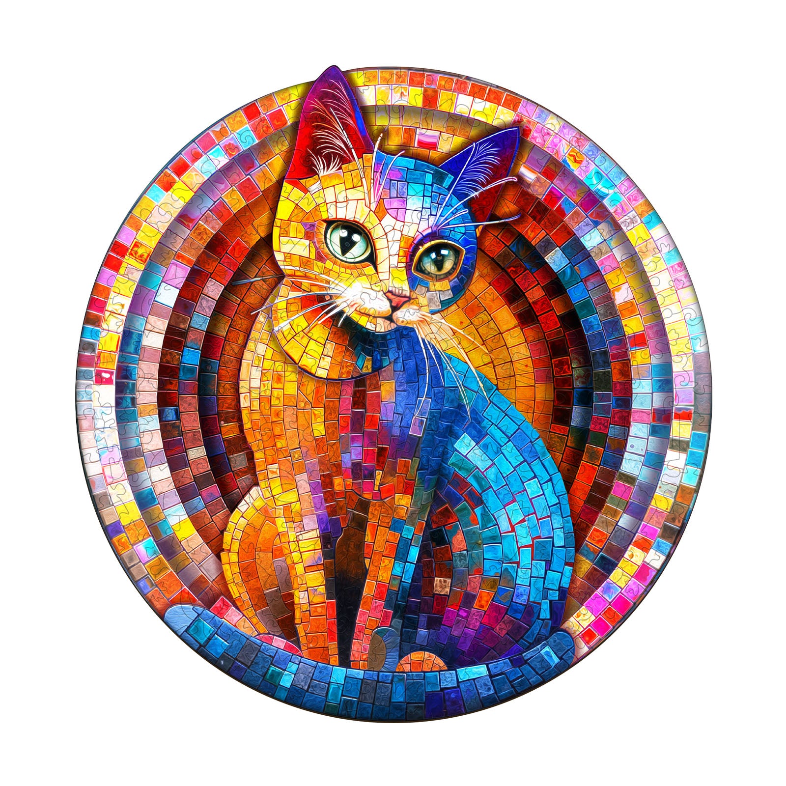 Pixel Kitty Wooden Jigsaw Puzzle