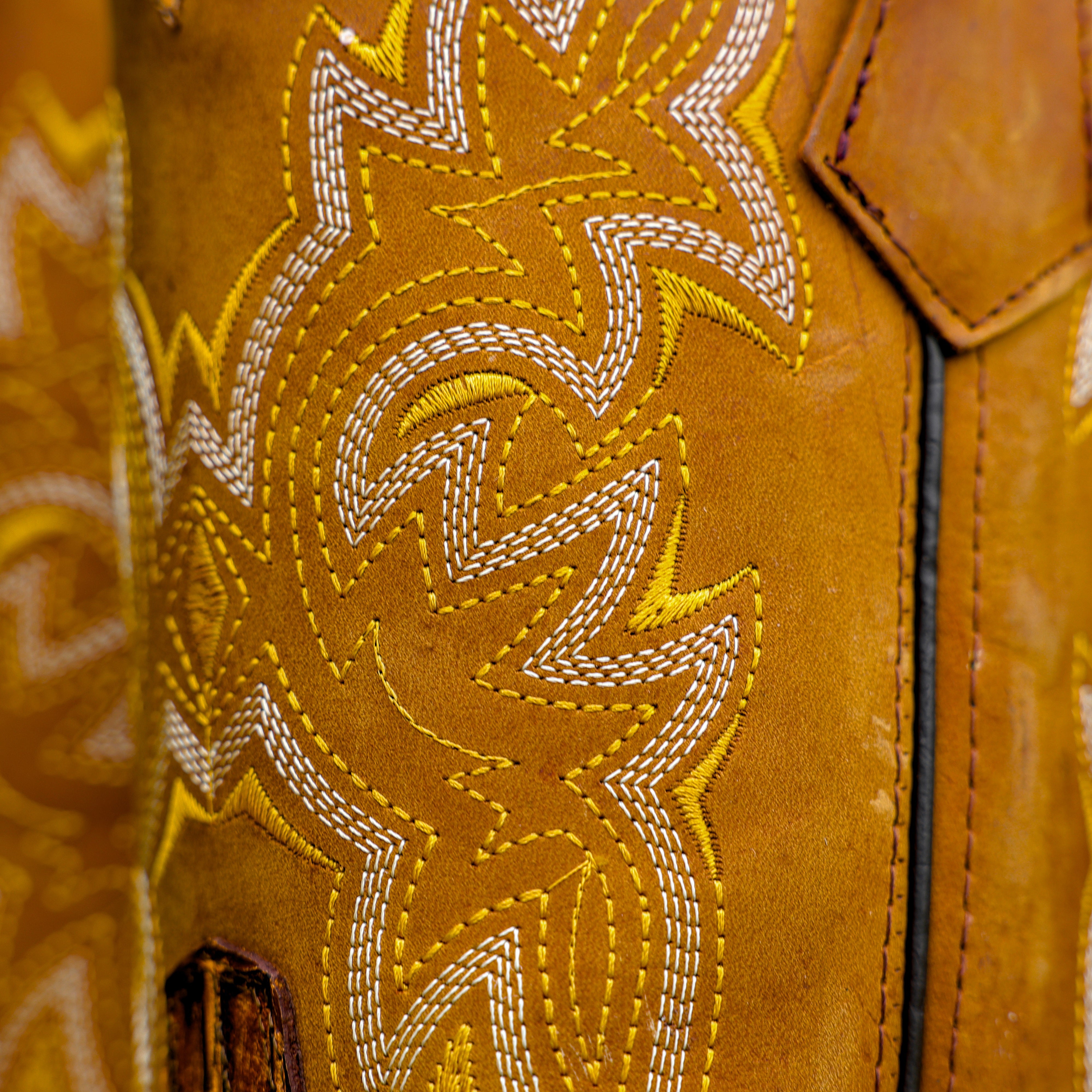 Honey Caiman Belly Leather Boots With 3D Lightweight Sole - Composite Toe