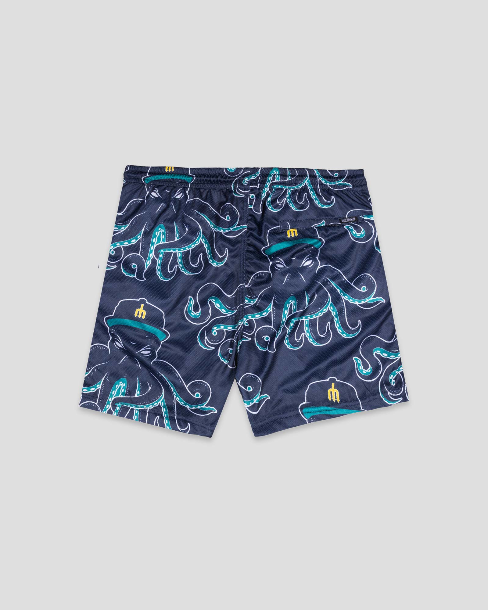 Mariners Monster Diamond Air Youth Mesh Shorts (Navy) - Seattle Mariners