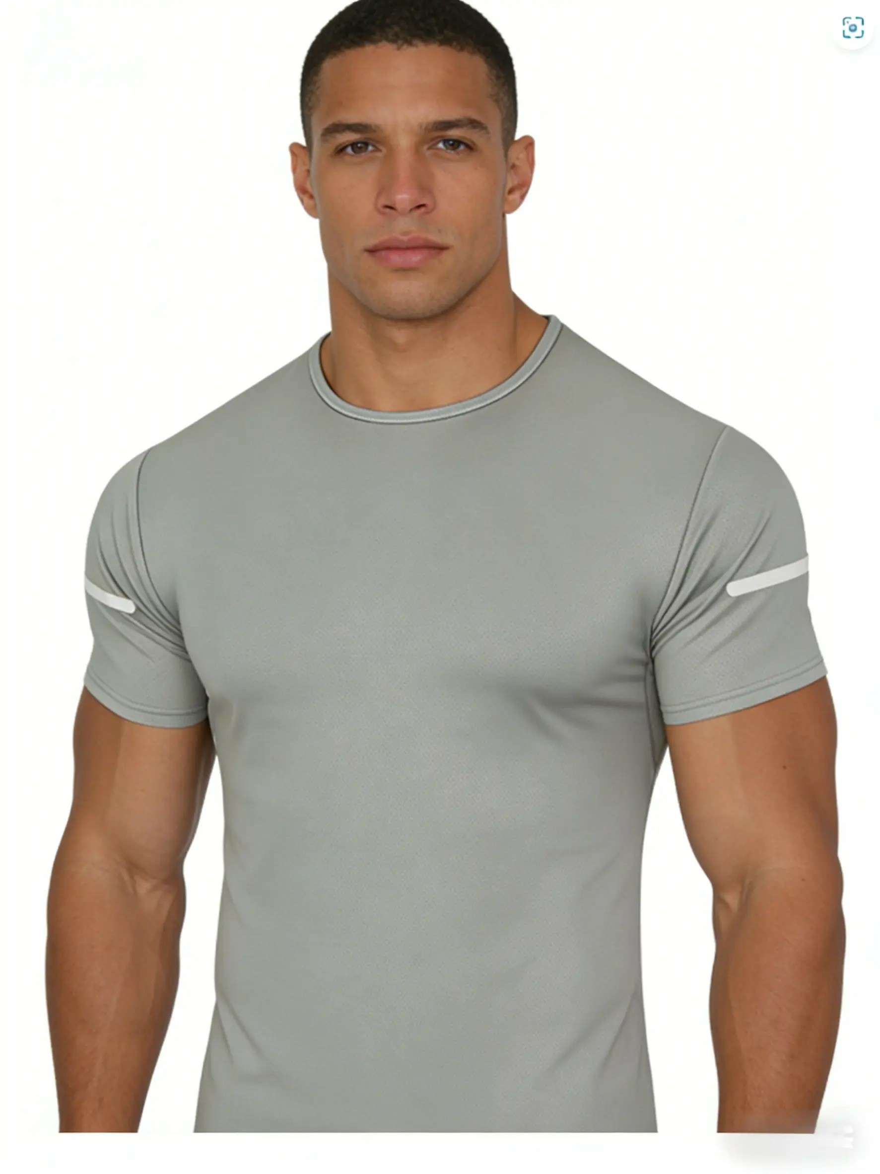 Men's Quick-Dry Reflective Stripe Performance T-Shirt