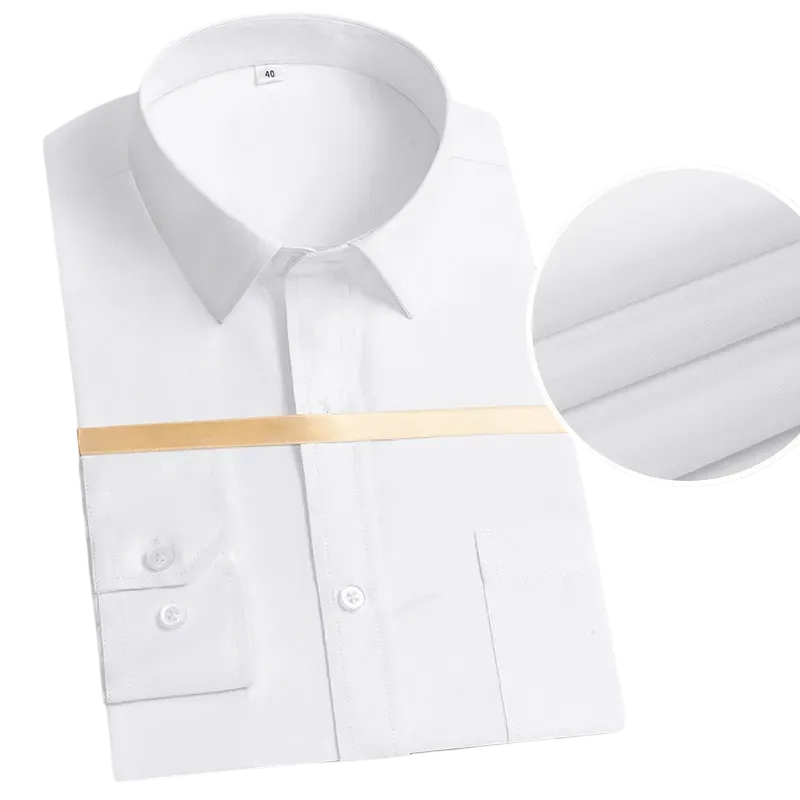 Business Shirt Men'S Long Sleeves With Suit Shirt Men'S Professional Work Shirt