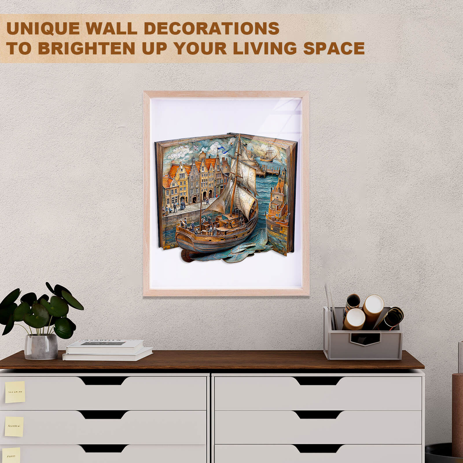 Paper channel Wooden Jigsaw Puzzle