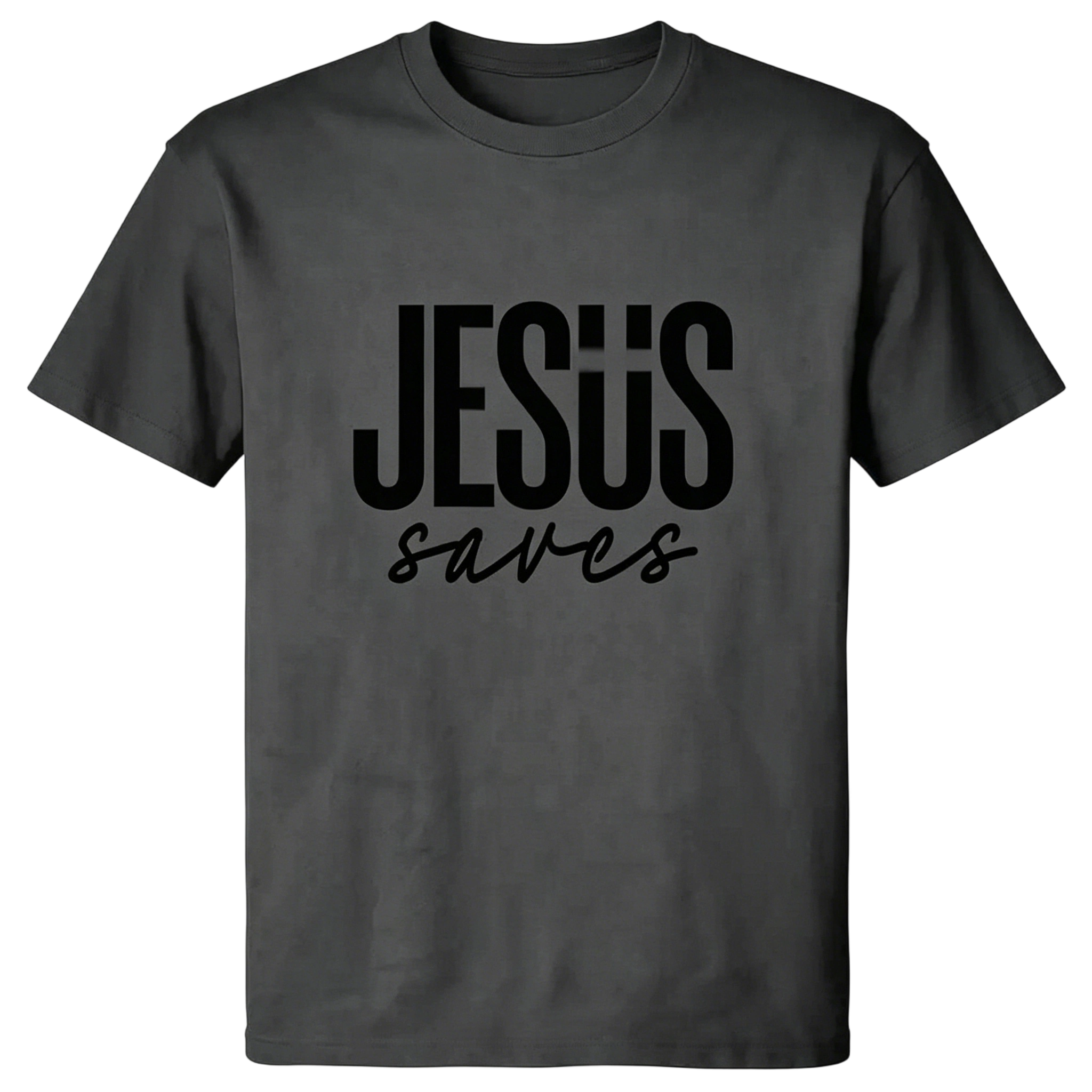 Men's JESUS saves Graphic T-shirt - Soft & Breathable Fabric, Durable Print, Everyday Comfort, Machine Washable, minimalist graphic casual wear