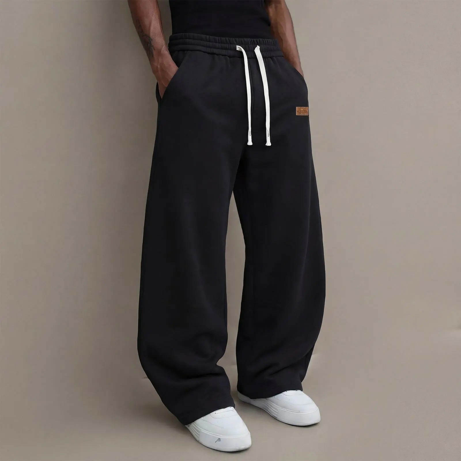Men's Lightweight Drawstring Casual Pants – Stretch Straight-Leg Summer Trousers