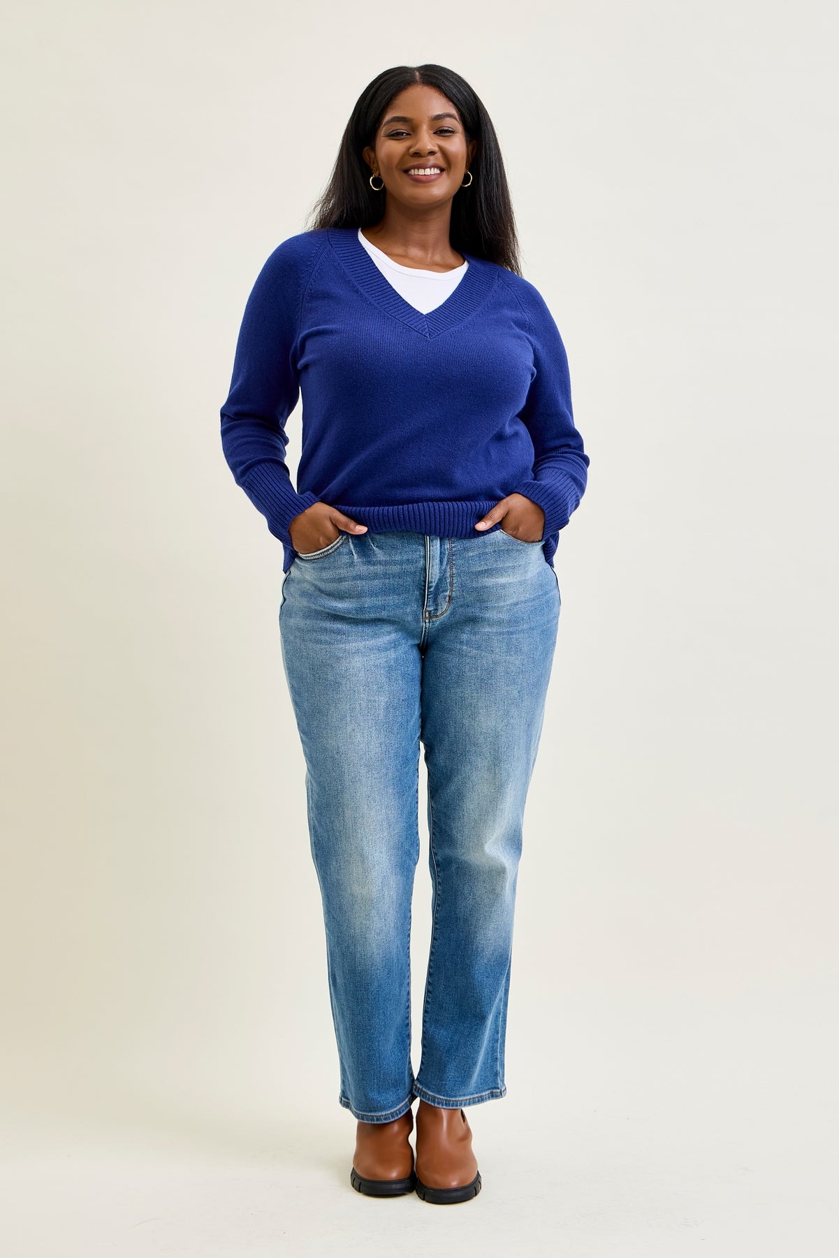 Delaney Vintage Wash ThermaDENIM Straight Fit - PLUS