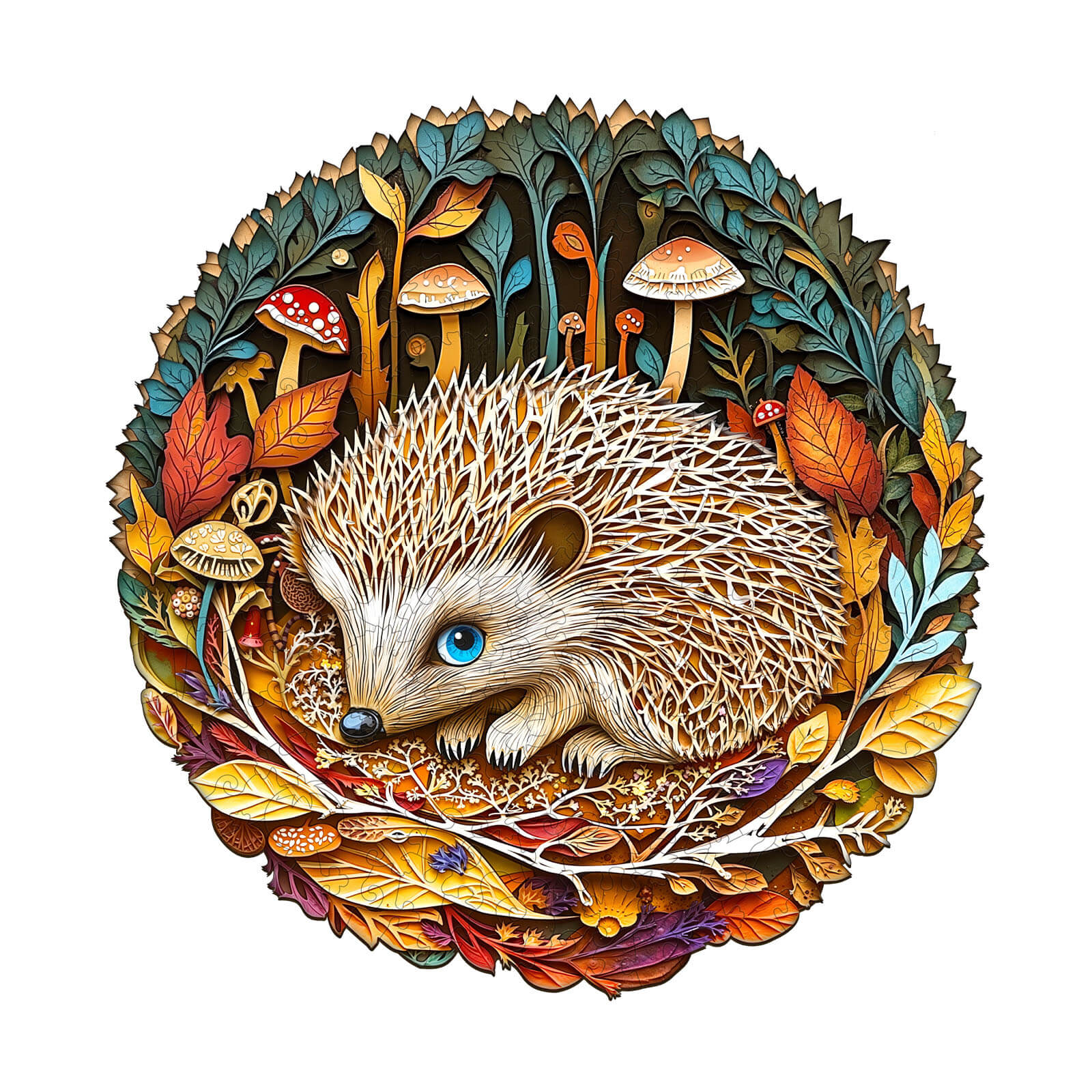 Forest Dreamers- Hedgehog Wooden Jigsaw Puzzle