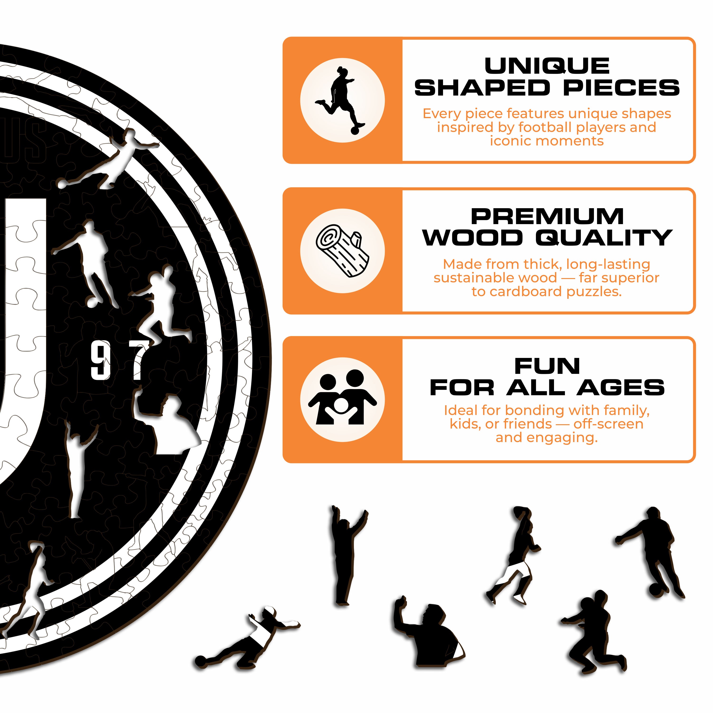 Juventus FC® Logo - Wooden Puzzle