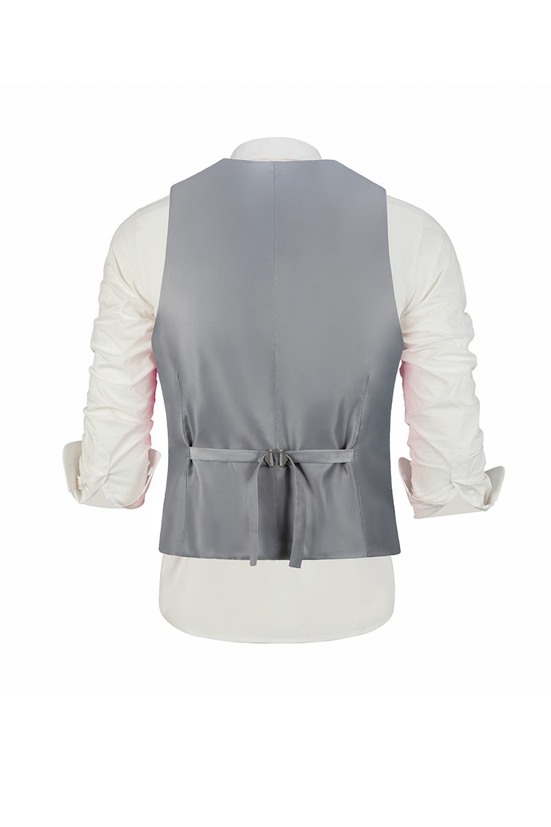 Men's Mixed Material Suit Vest