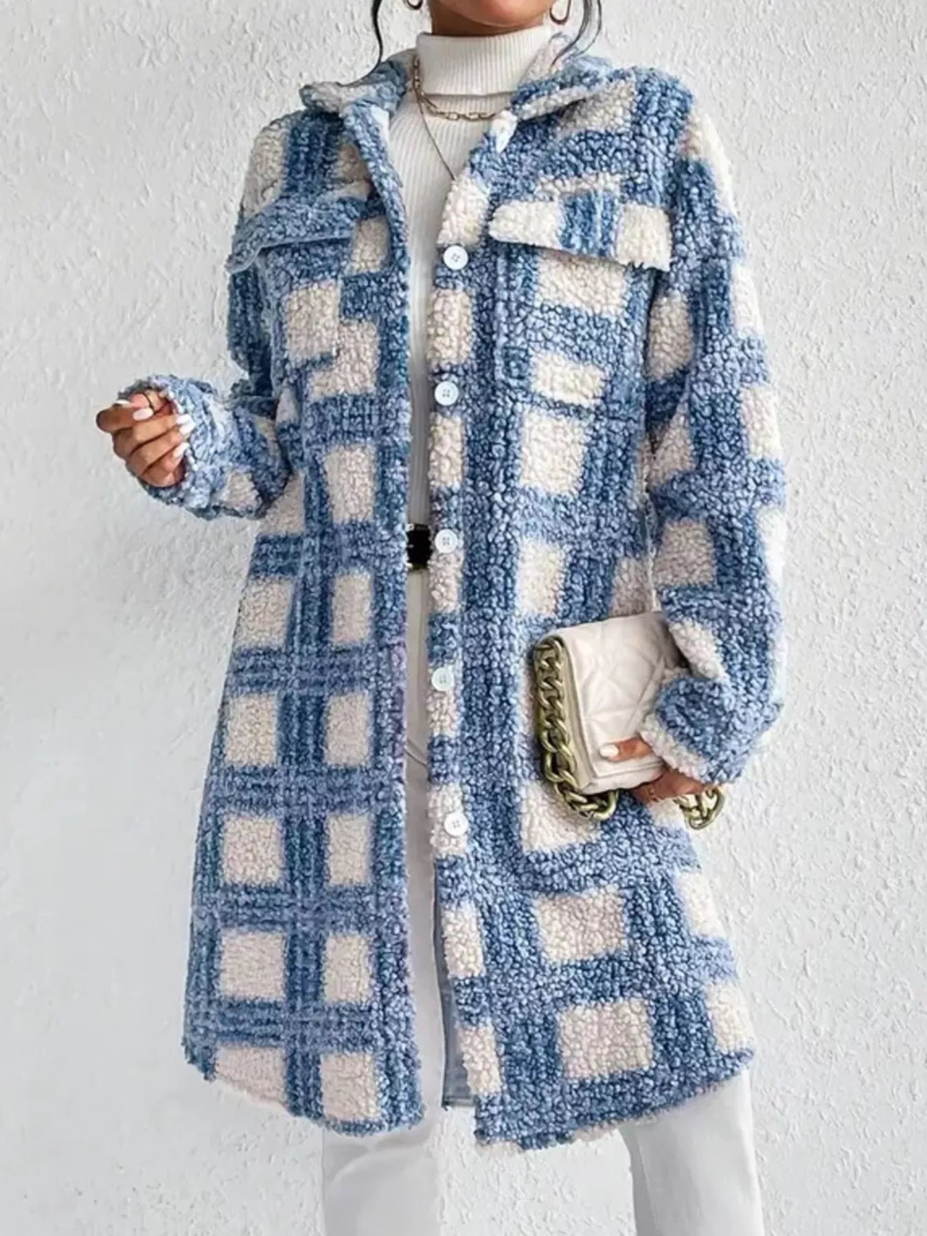 Plaid Fleece Coat - Stylish Warmth for Every Season