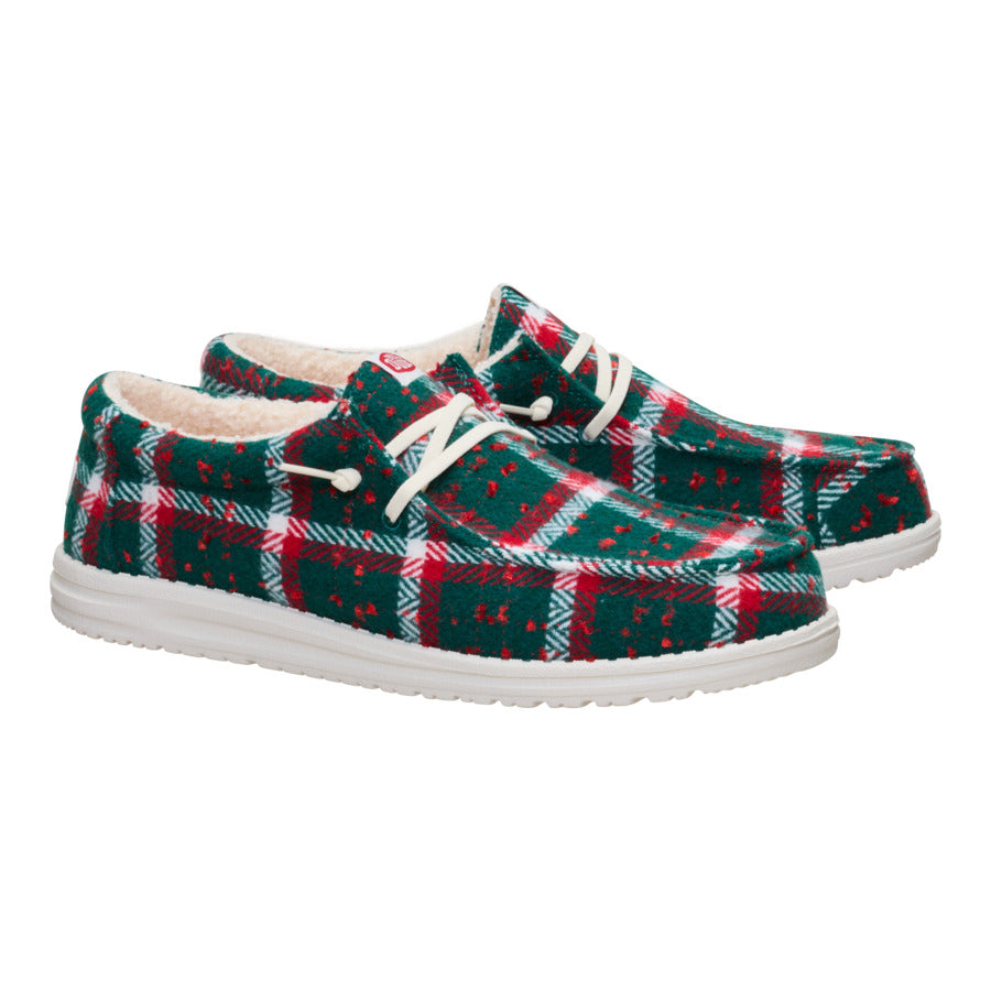 Wally Confetti Plaid Cozy - Red/Green/Multi