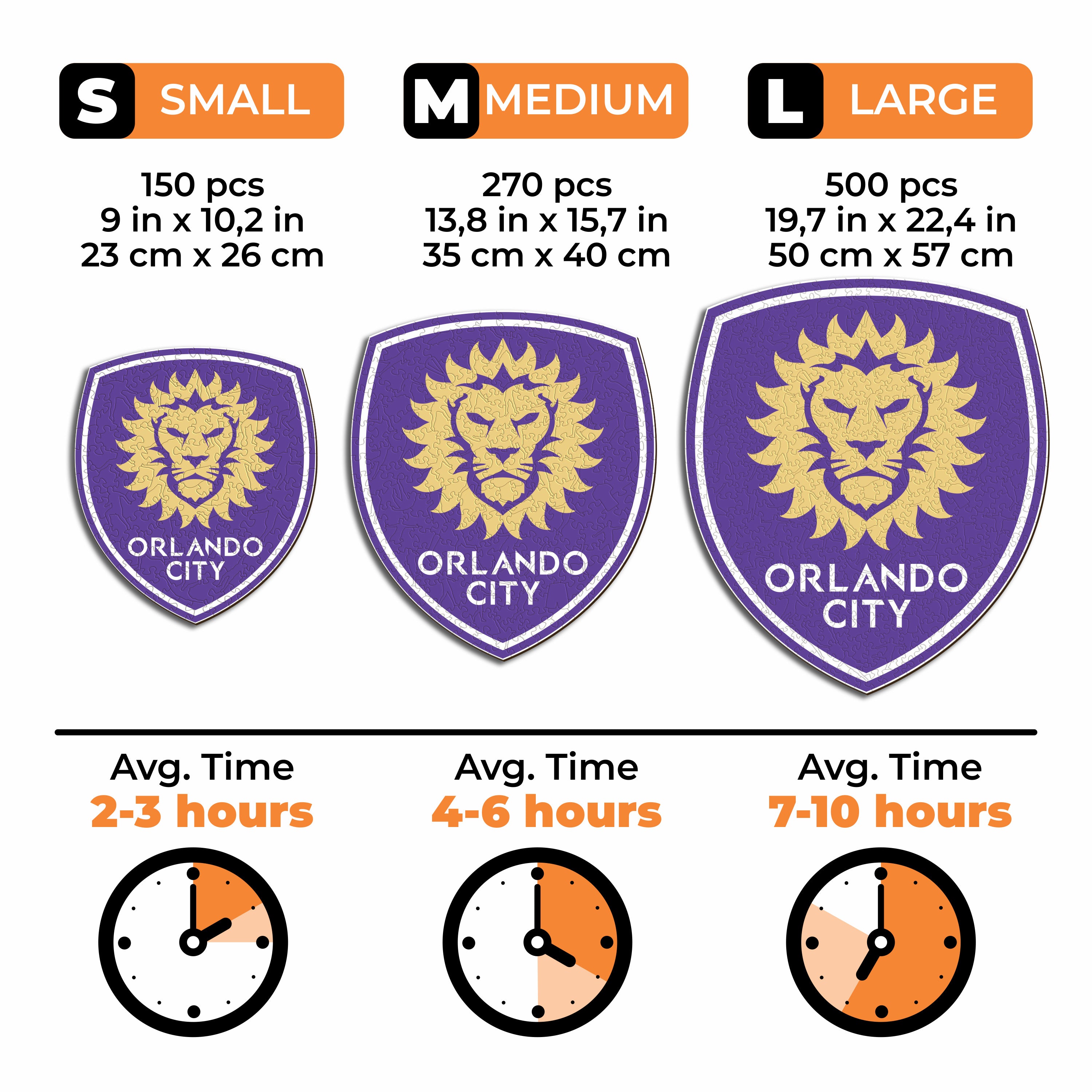 Orlando City SC® Logo - Wooden Puzzle