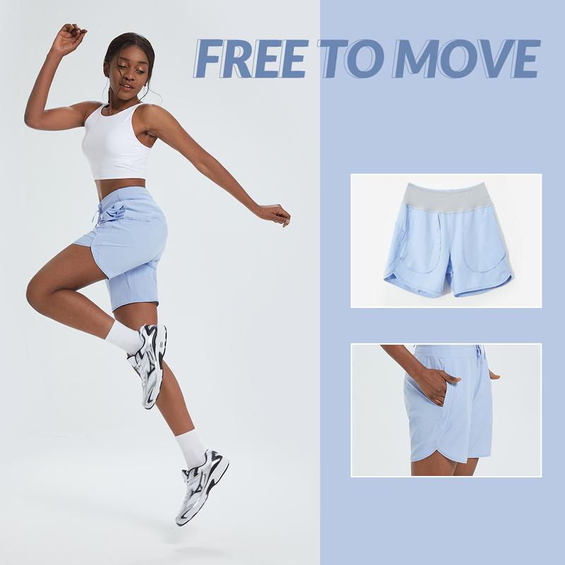 Women’s High-Waist Quick-Dry Athletic Shorts (3