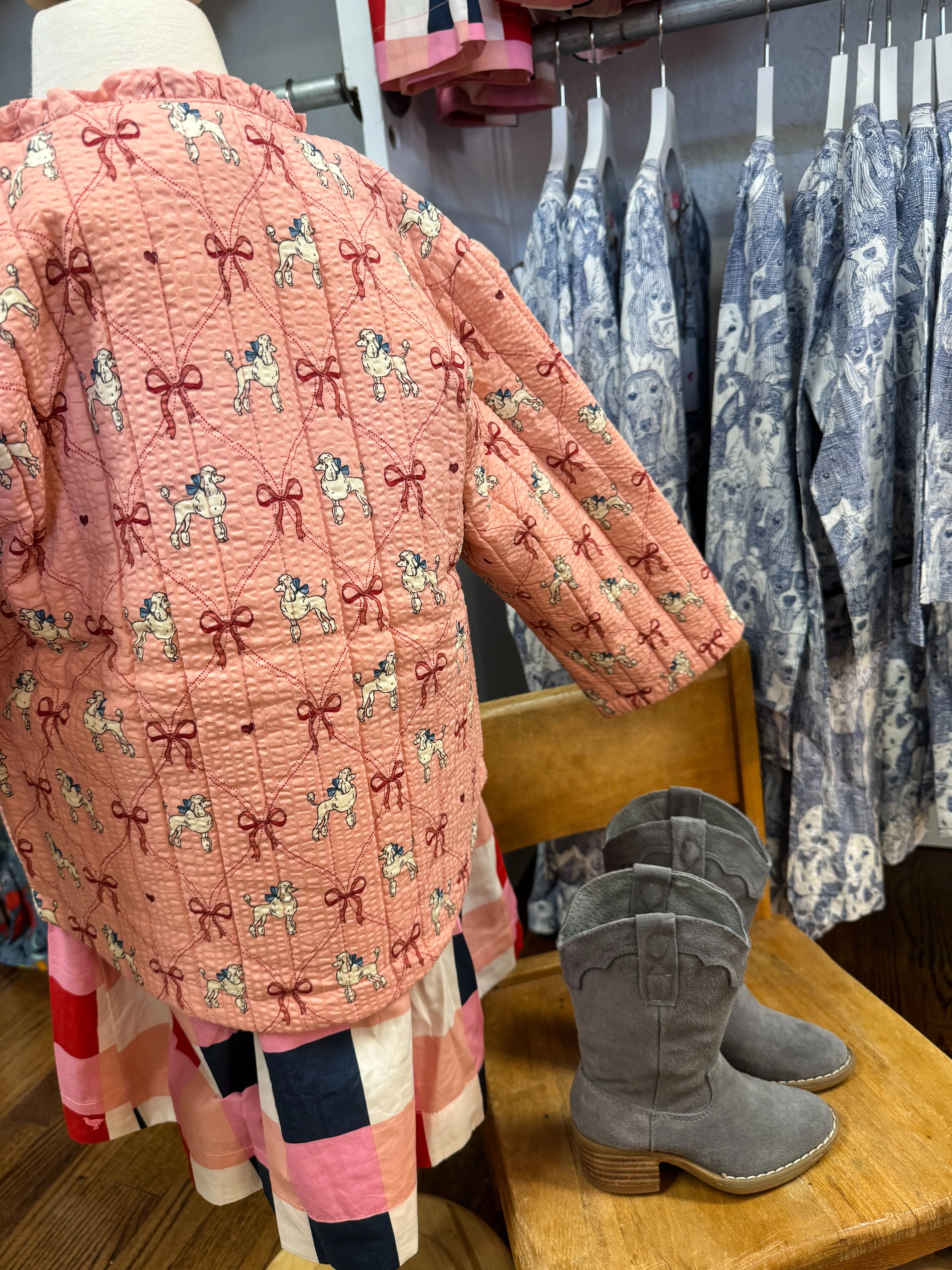 lunella quilted jacket gots - poodle