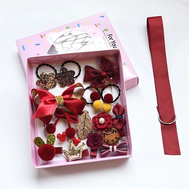 Mix Style Girls Hair Bows Kits Accessories
