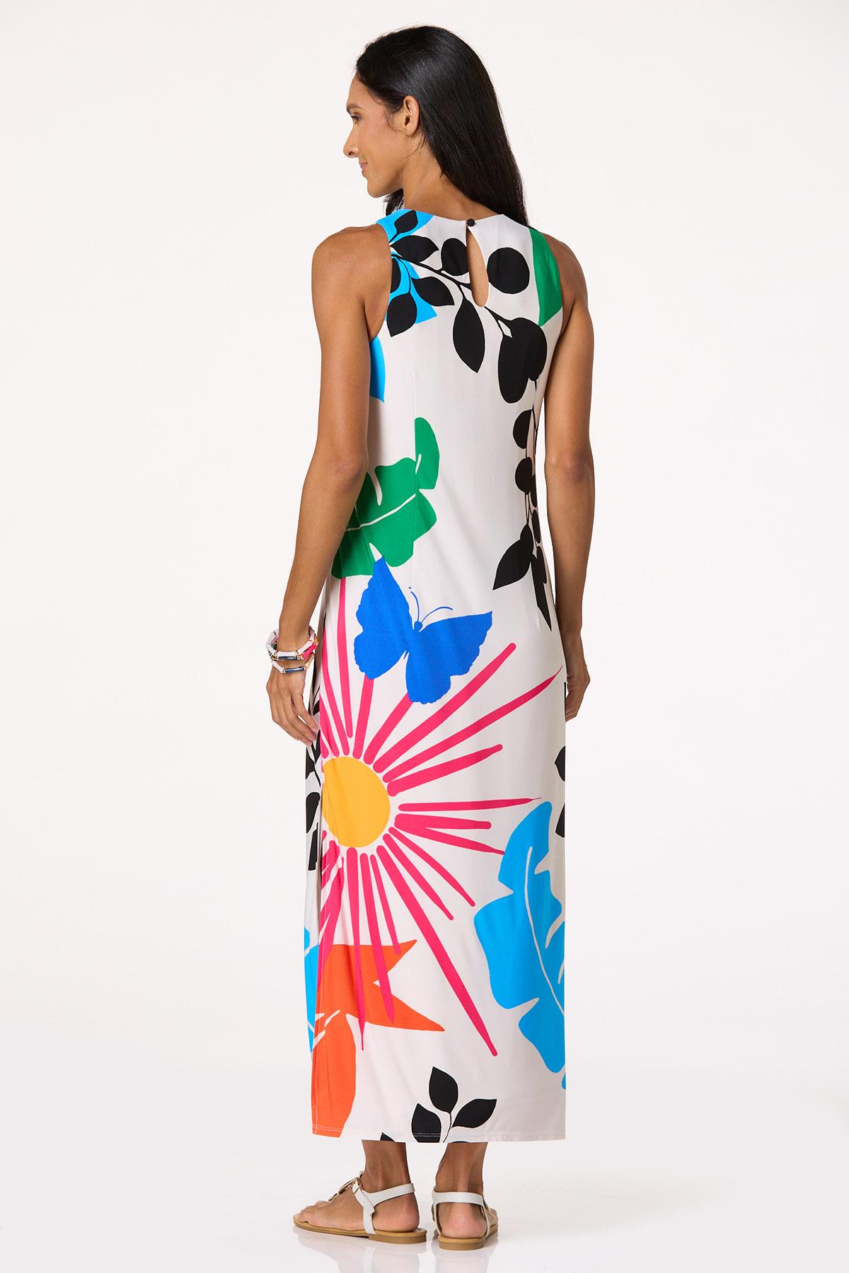 Multicolor Tropical Icon Maxi Dress