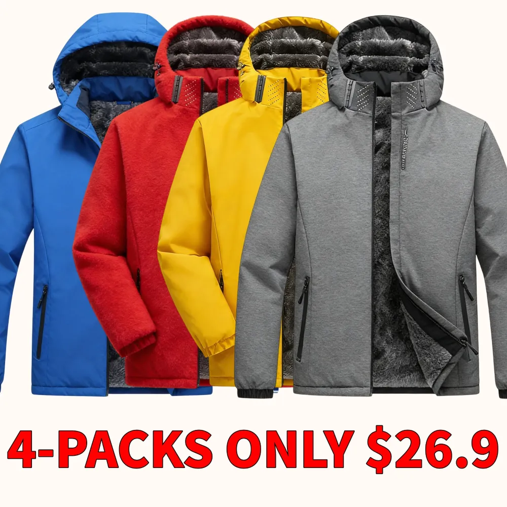 Outdoor windproof and waterproof plus-size hiking jacket
