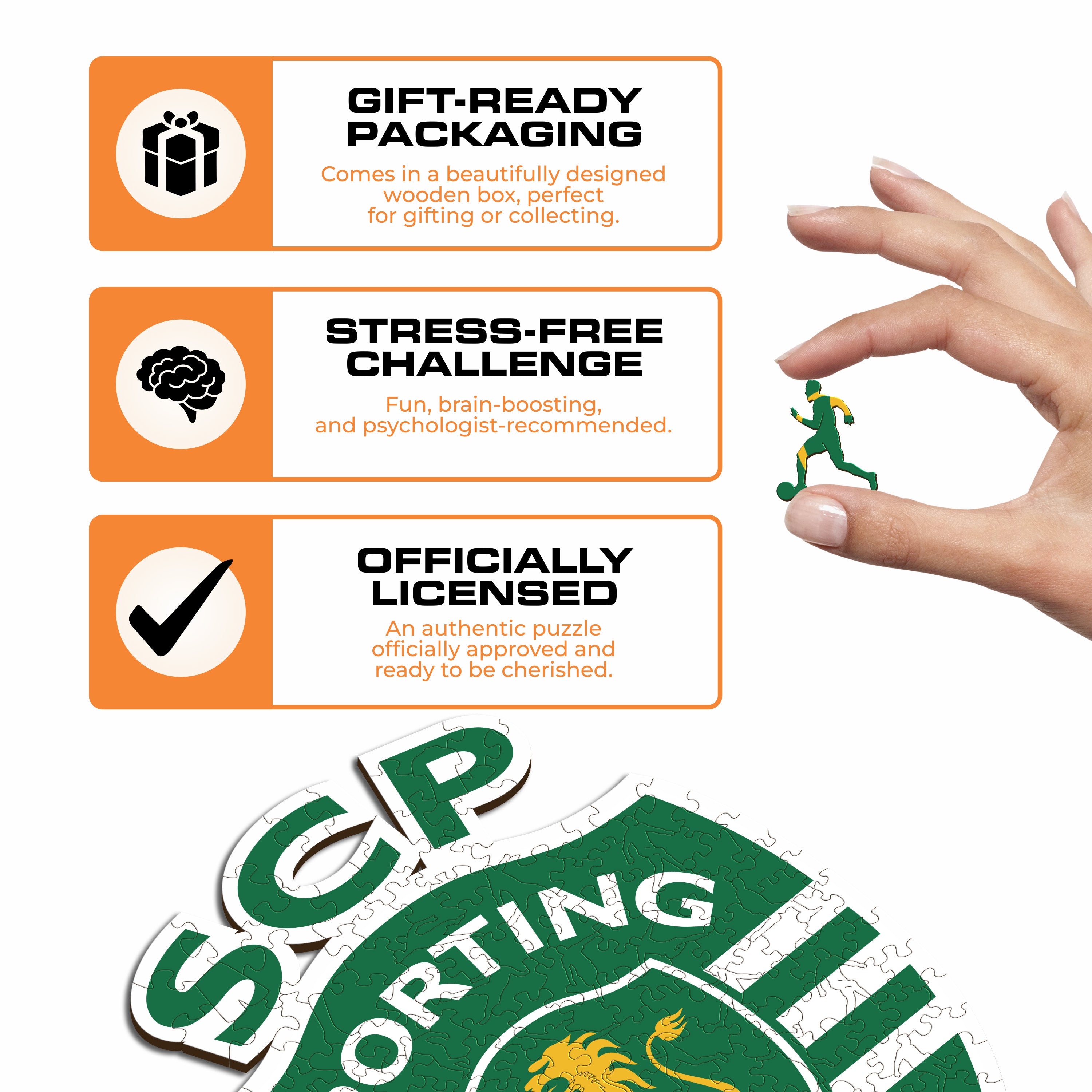 Sporting CP® Logo - Wooden Puzzle