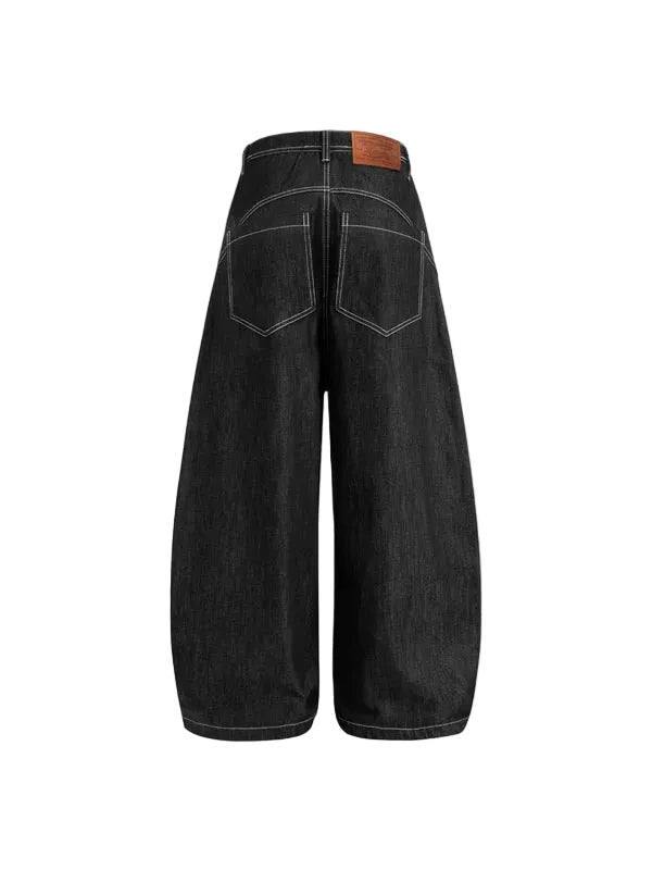 AELFRIC EDEN: METAL BUTTON BARREL JEANS Clearance Sale