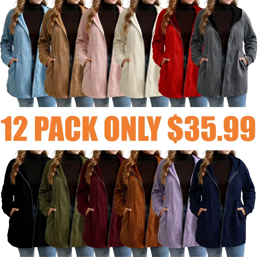 Women's Solid Color Pocket Coat