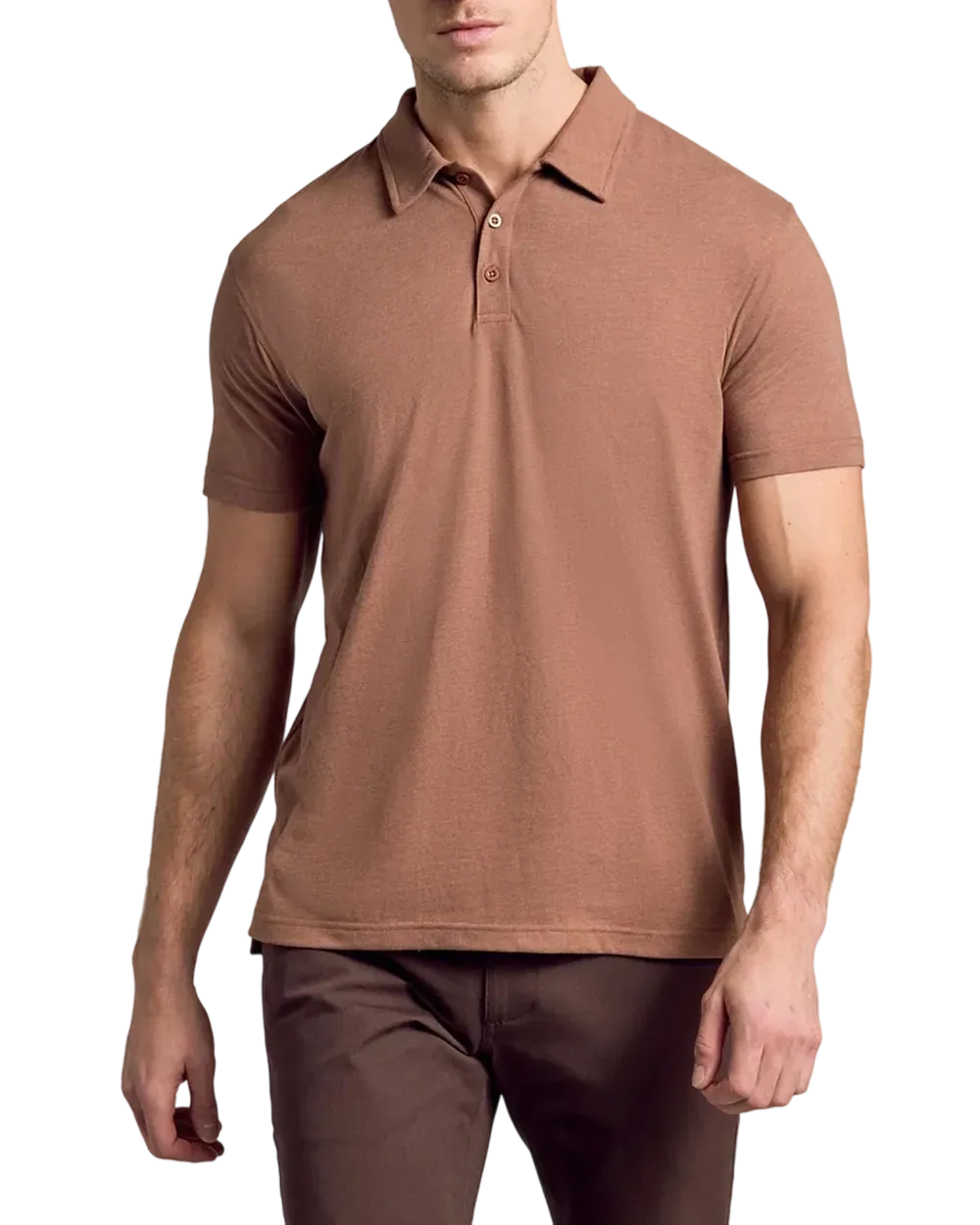 LA Men'S Casual Business POLO Shirt, Breathable Pique Fabric,Classic Polo