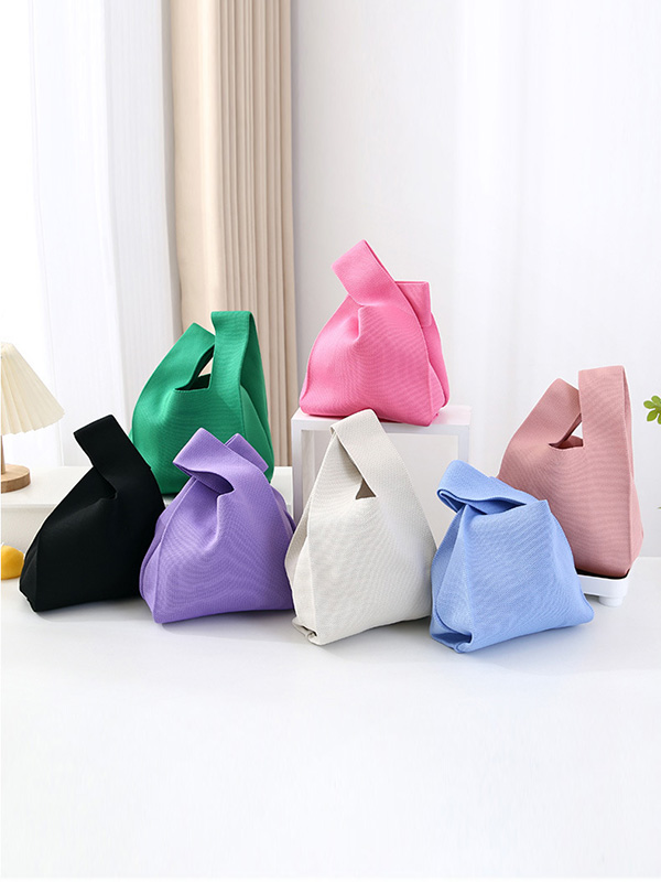 Geometric Solid Color Handbags