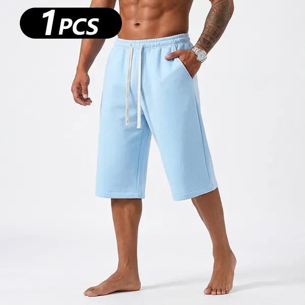 Men's Solid Pocket Waist Shorts