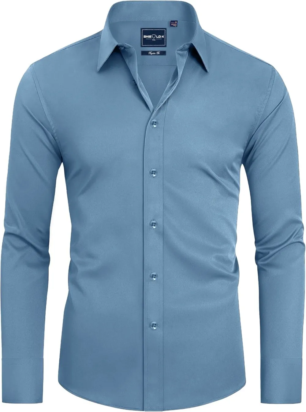 Stain Sheild Dress Shirts for Men Slim Fit Mens Dress Shirts Long Sleeve Button Down Shirt Men Shirts