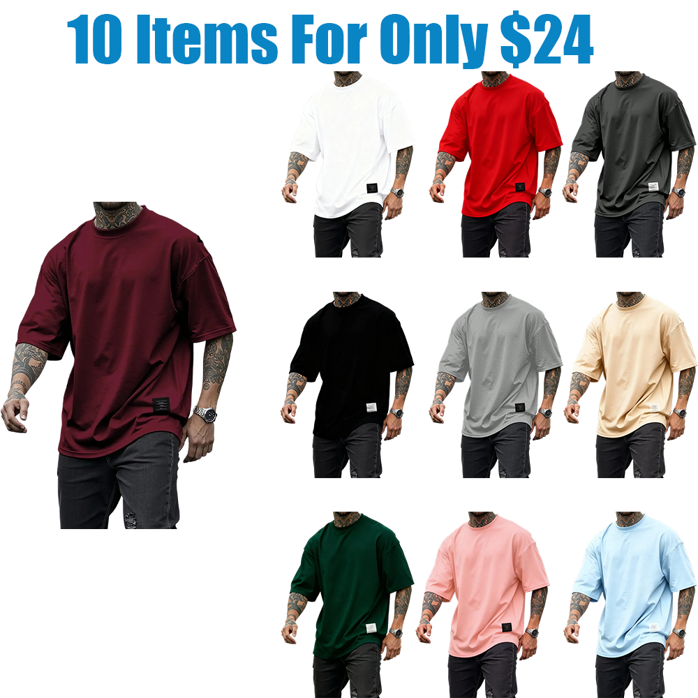 Men's Plus Size Round Neck Short Sleeve Shirt, Ultra Comfortable Everyday Wear, Casual Streetwear Oversized Style, Perfect for Daily Use