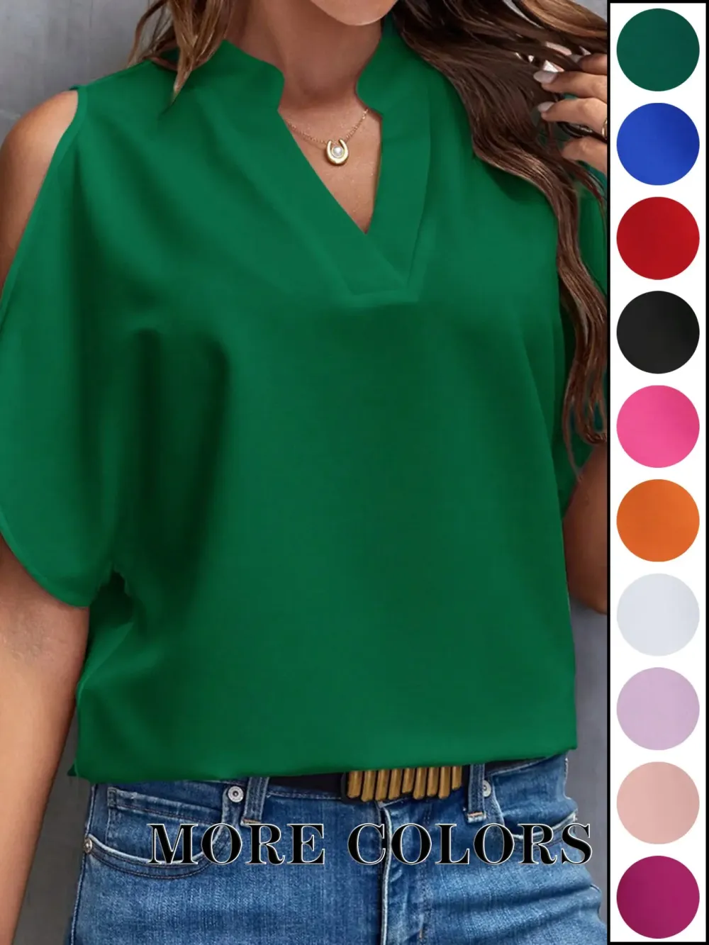 Women's Solid-Color Slim-Fit Casual T-Shirt