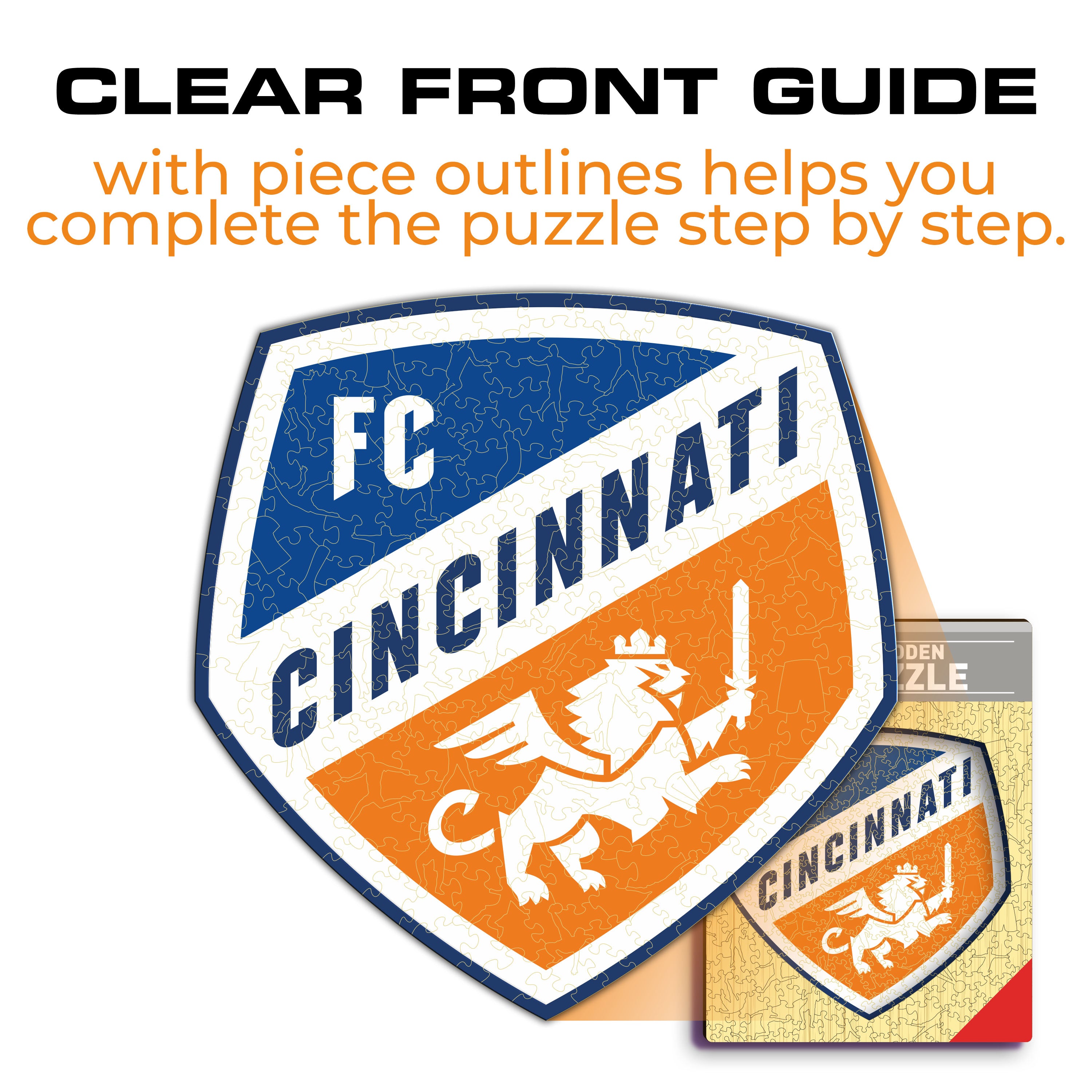 FC Cincinnati® Logo - Wooden Puzzle