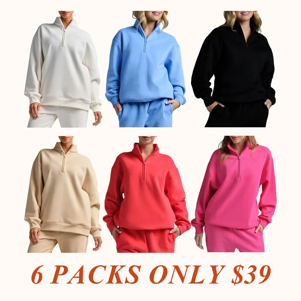 Basic Quarter Zip Mock Neck