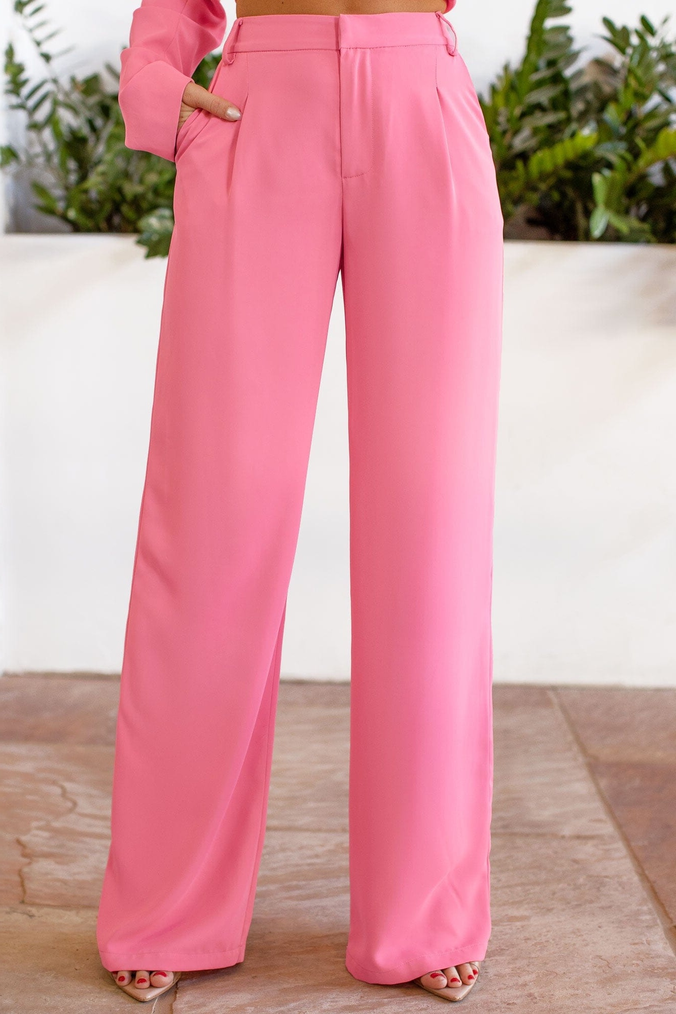 Studio Straight-Leg High-Waist Pants