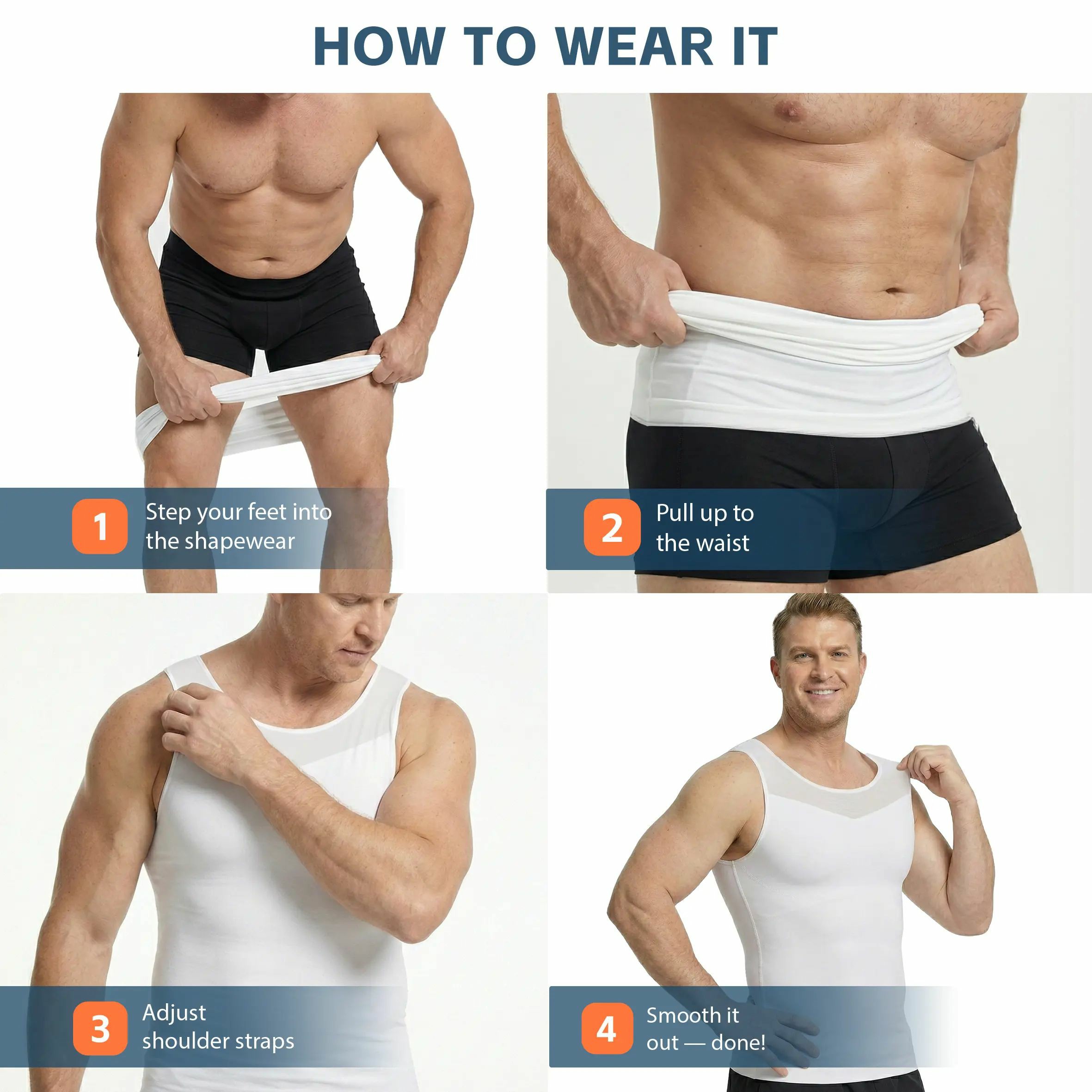 Men Compression Shapewear Tank Top Seamless Undershirts Bionic Targeted Tummy Control Eliminate Gynecomastia X-Shape Back Stretch Posture Correction Breathable Mesh Fabric Basic Menswear for Special Events Business Dating Sports Gym, Holiday Gift