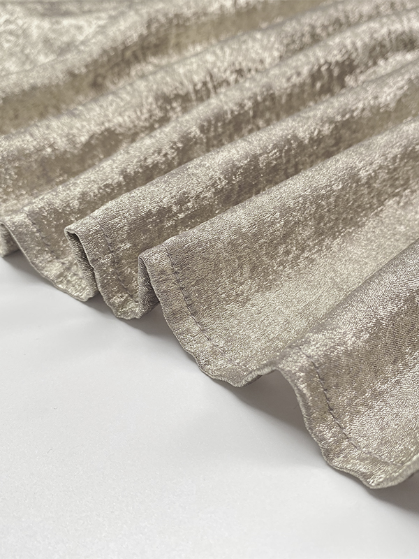 Gauze See-Through Shiny Split-Joint A-Line Loose Round-Neck Maxi Dresses Evening Dresses