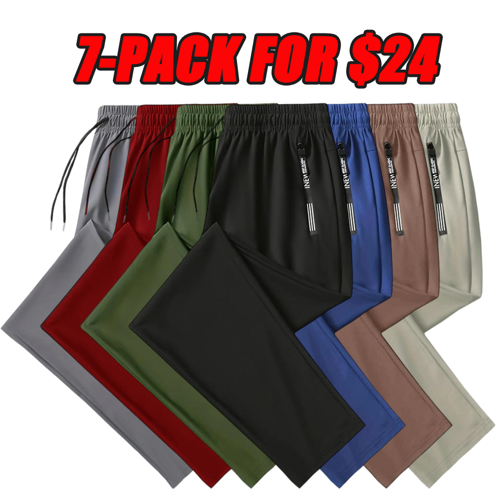 Men’s 3-Pack Casual Drawstring Pants — Everyday Comfort