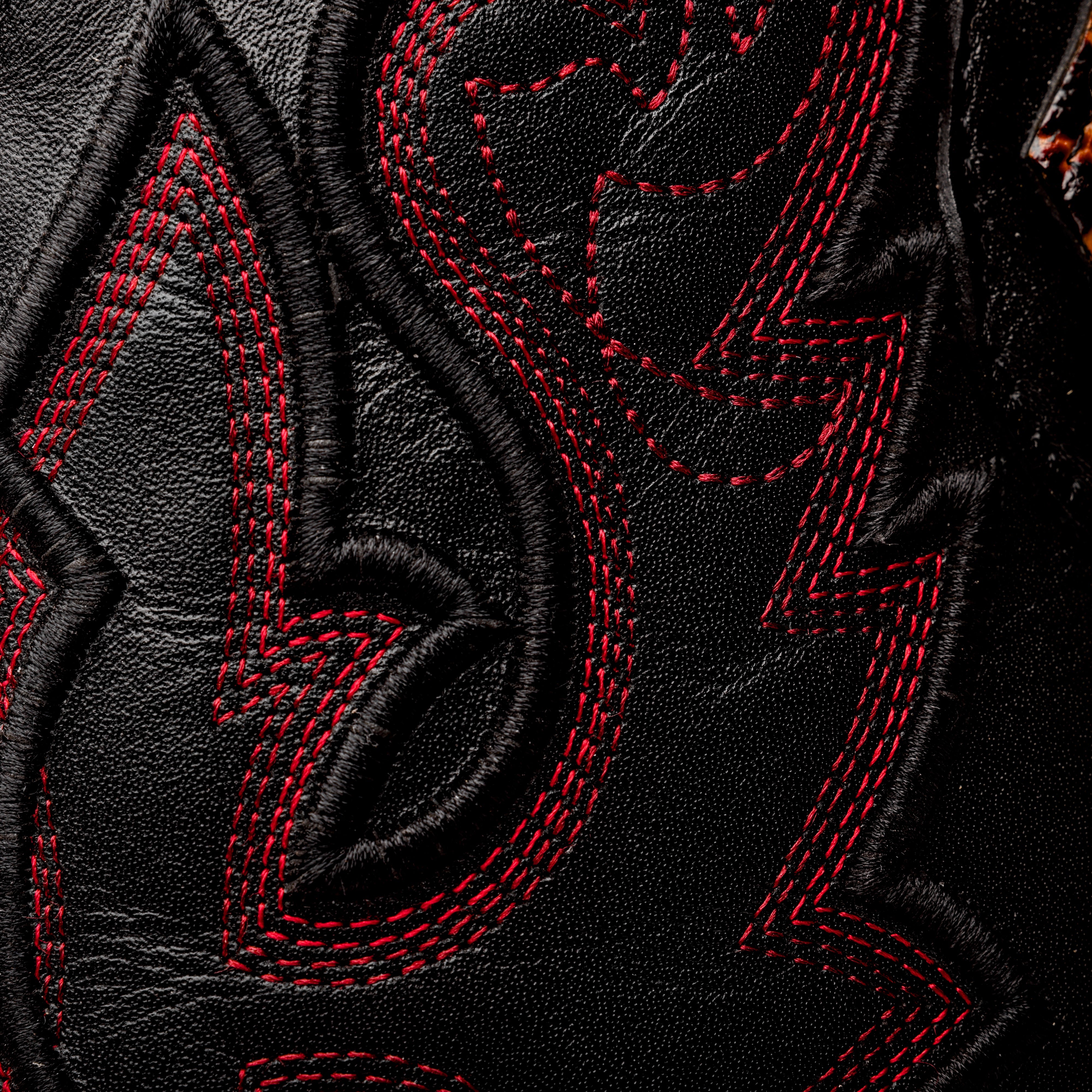 Cognac Snapping Turtle Leather Boots - Square Toe