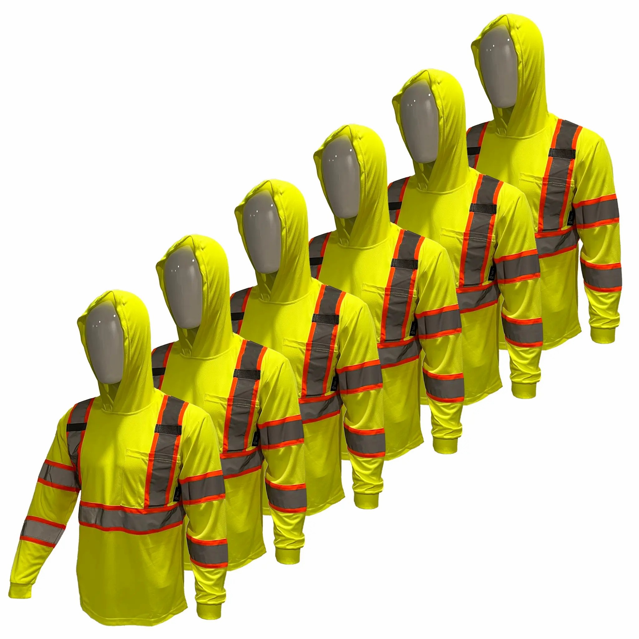 🔥Tuglow Class 3 Premium Hi-Vis Long Sleeve Hoodie - Ultimate Work Protection