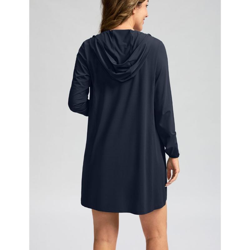 🔥Women’s UPF 50+ Sun Protection Zip-Up Beach Cover-Up Hoodie Dress