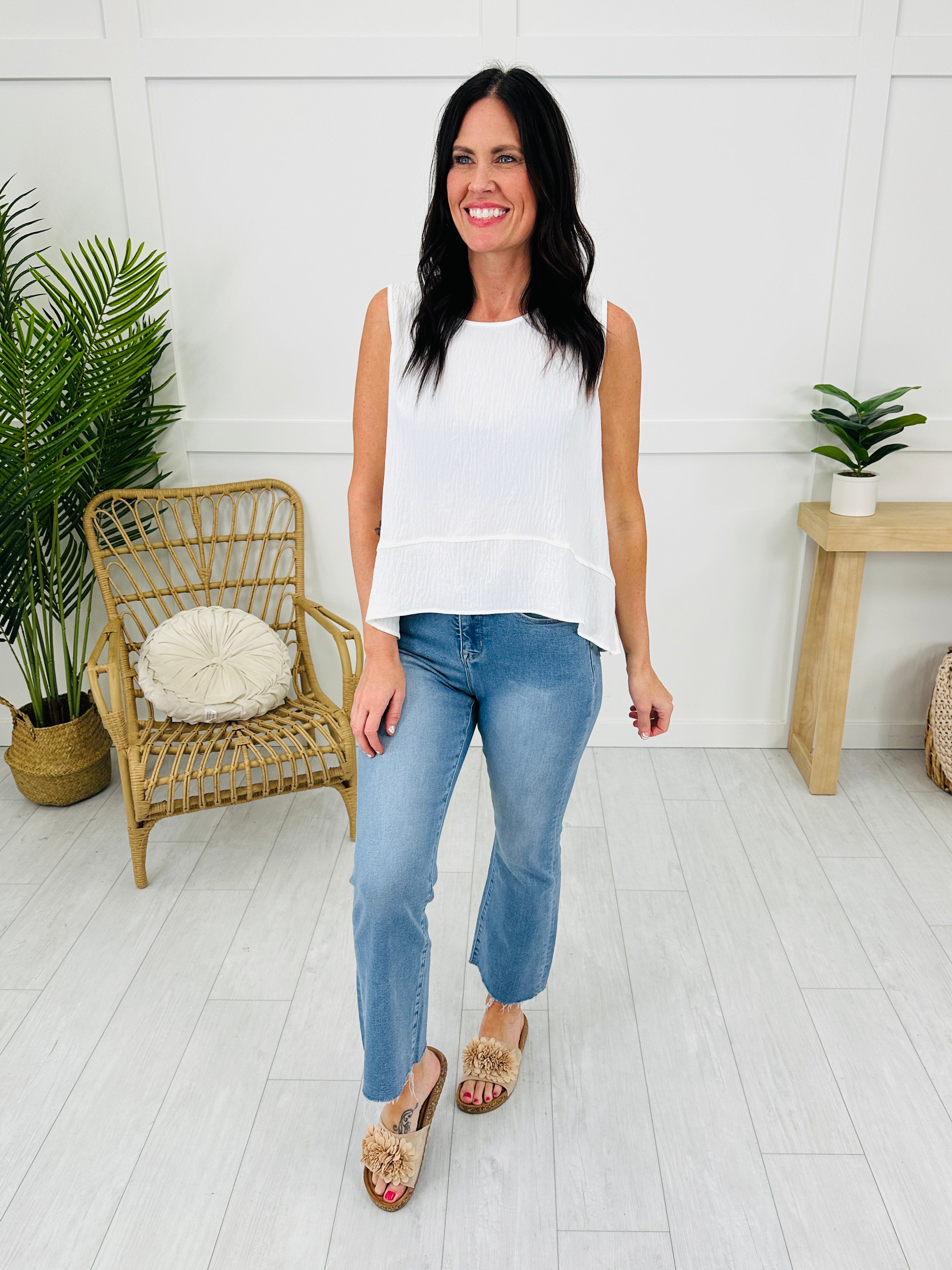 Soft Spot Tummy Control Cropped Kick Flare Jeans