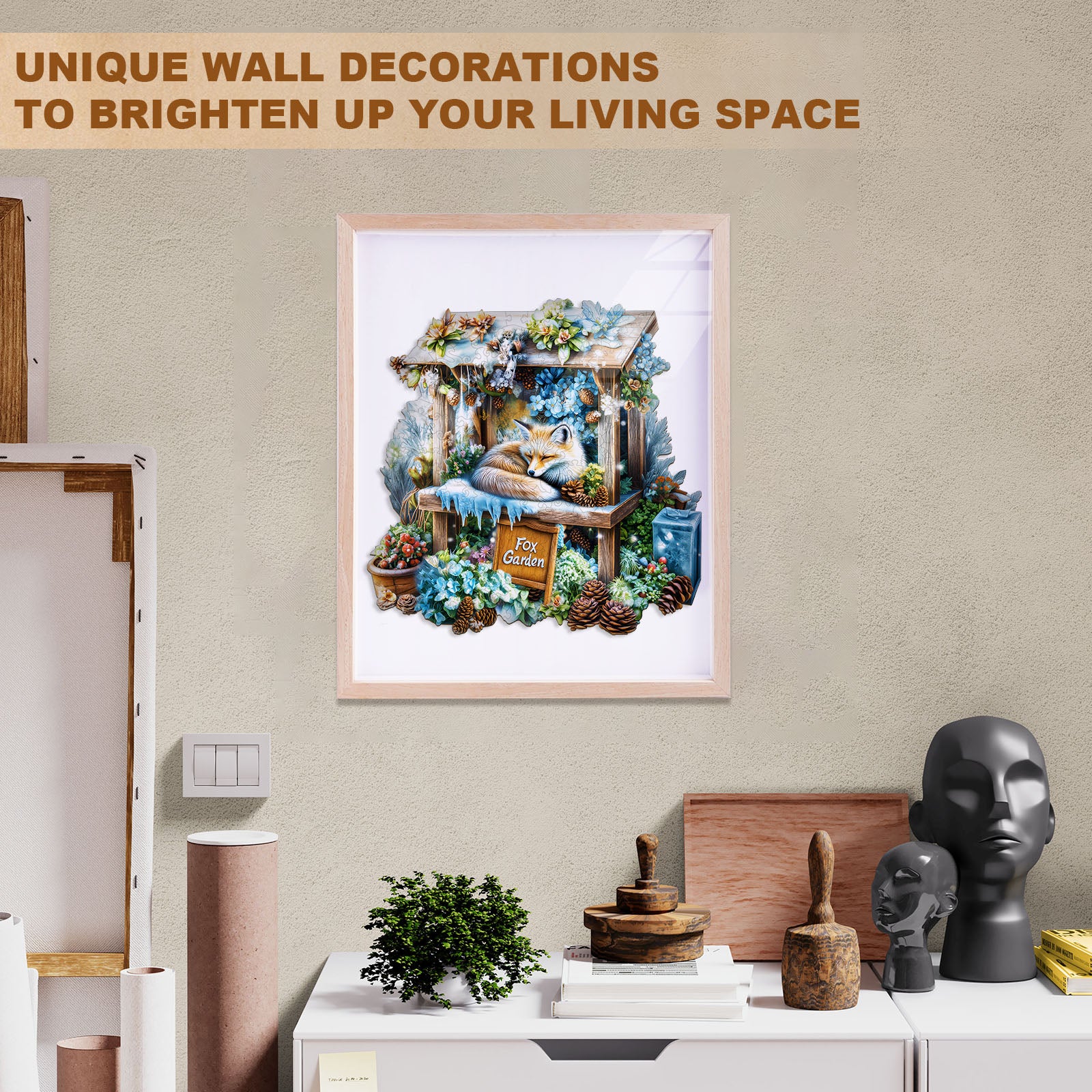 Fox Garden Wooden Jigsaw Puzzle