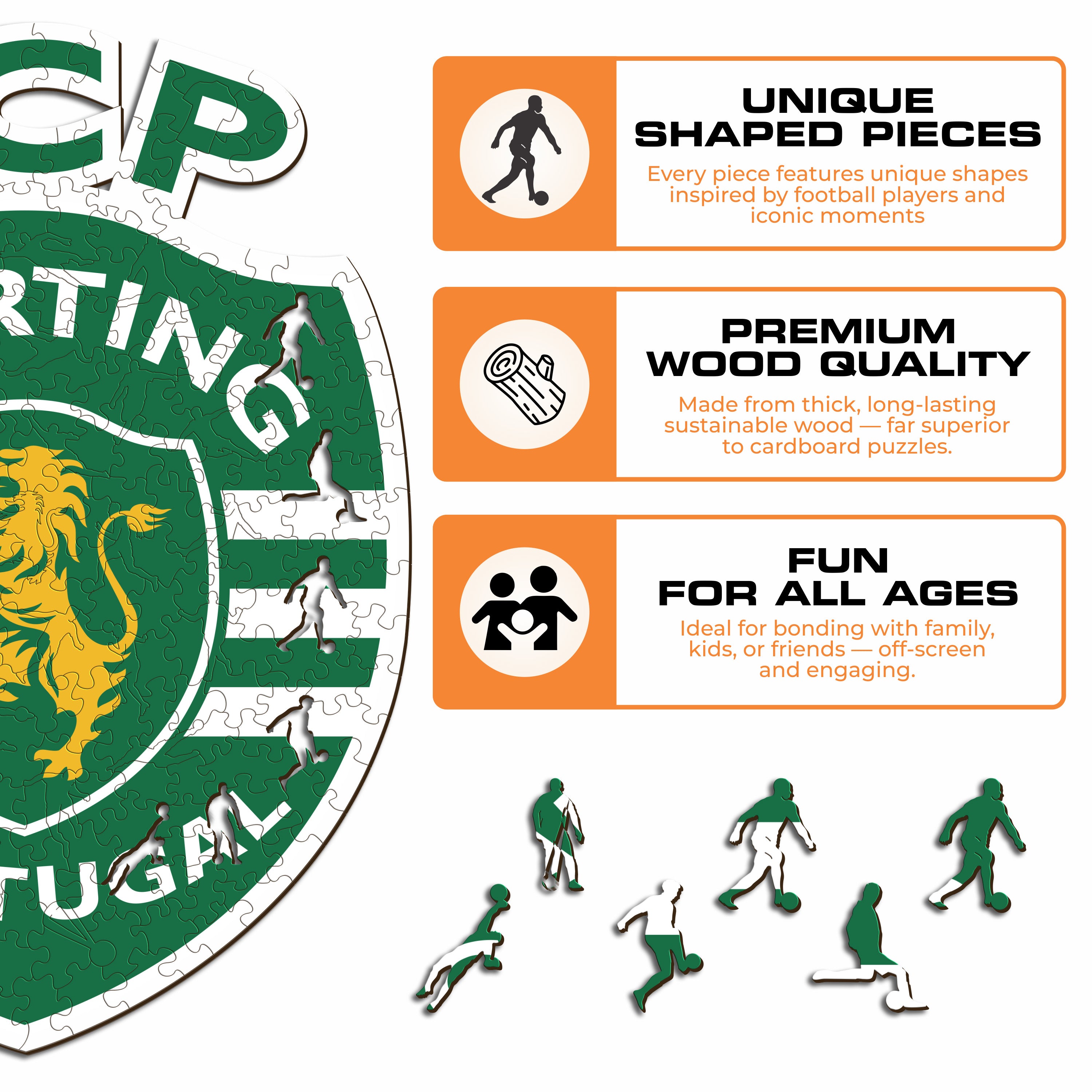 Sporting CP® Logo - Wooden Puzzle